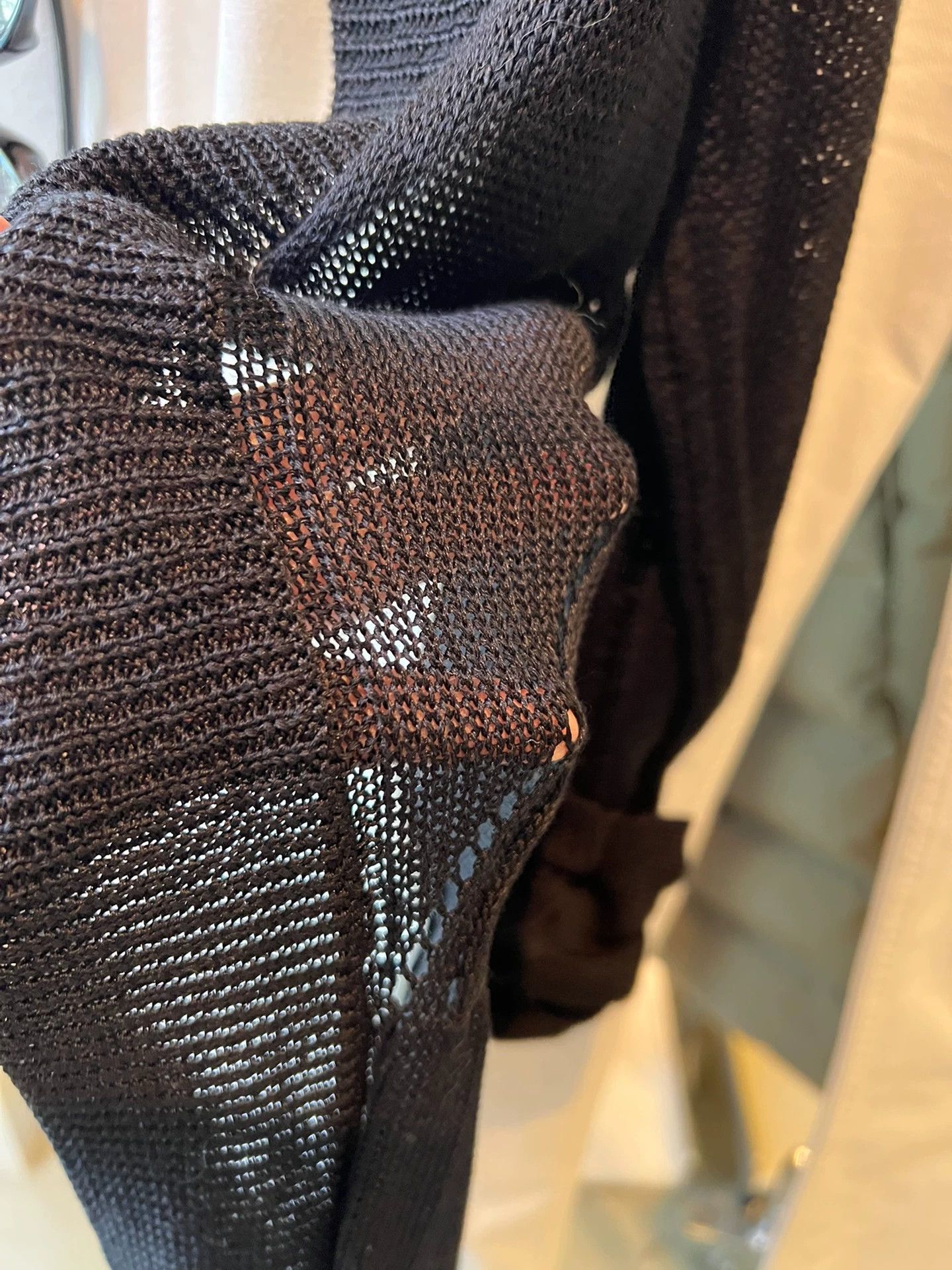 Other Anndem Chunky Knit Cotton Viscose Jacket Black 36 Size XS / US 0-2 / IT 36-38 - 2 Thumbnail