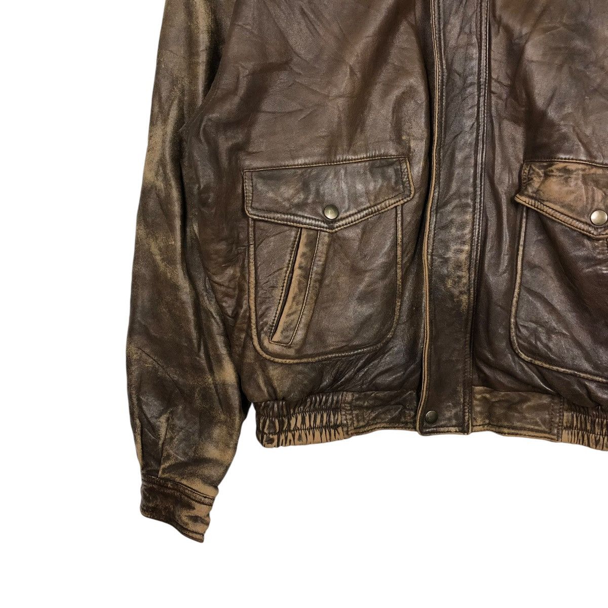 Japanese Brand VINTAGE PARACHUTE BIKER LEATHER JACKET BLANKET ISSEY MIYAKE Size US L / EU 52-54 / 3 - 6 Thumbnail