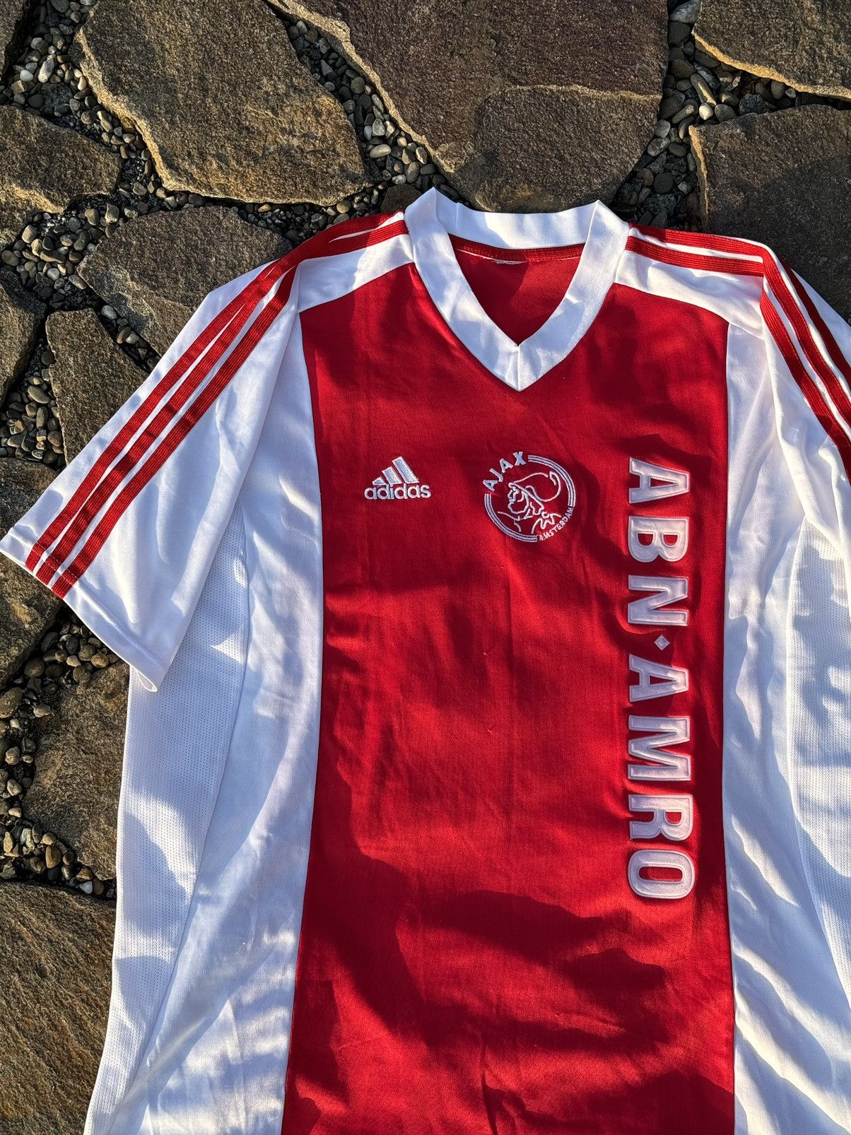 Adidas 2003 Adidas Ajax #10 VanDerVaart vintage soccer jersey Size US L / EU 52-54 / 3 - 5 Thumbnail