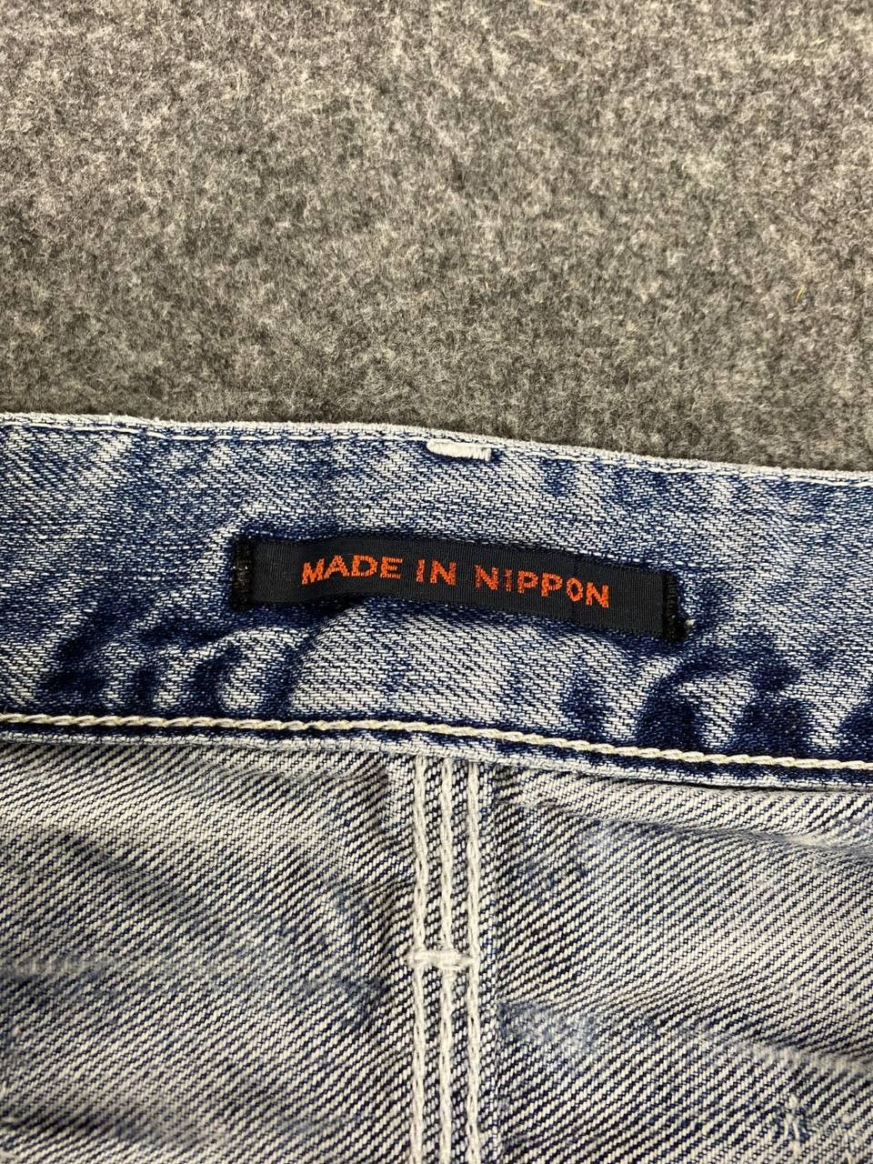 Japan Blue japanese blue way lightwash distressed denim nice design Size US 34 / EU 50 - 10 Thumbnail