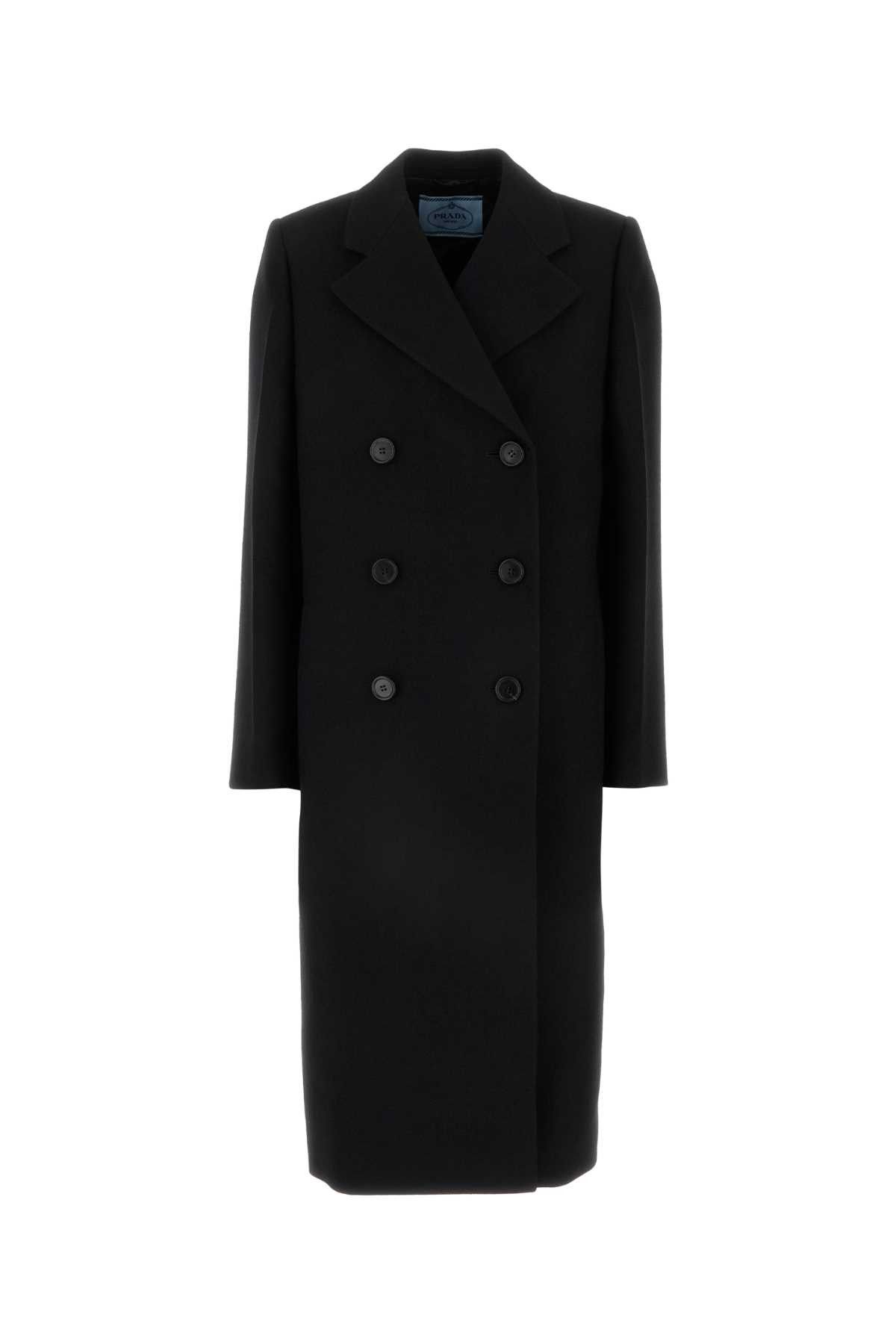 Prada Black Wool Coat Size S / US 4 / IT 40 - 1 Thumbnail