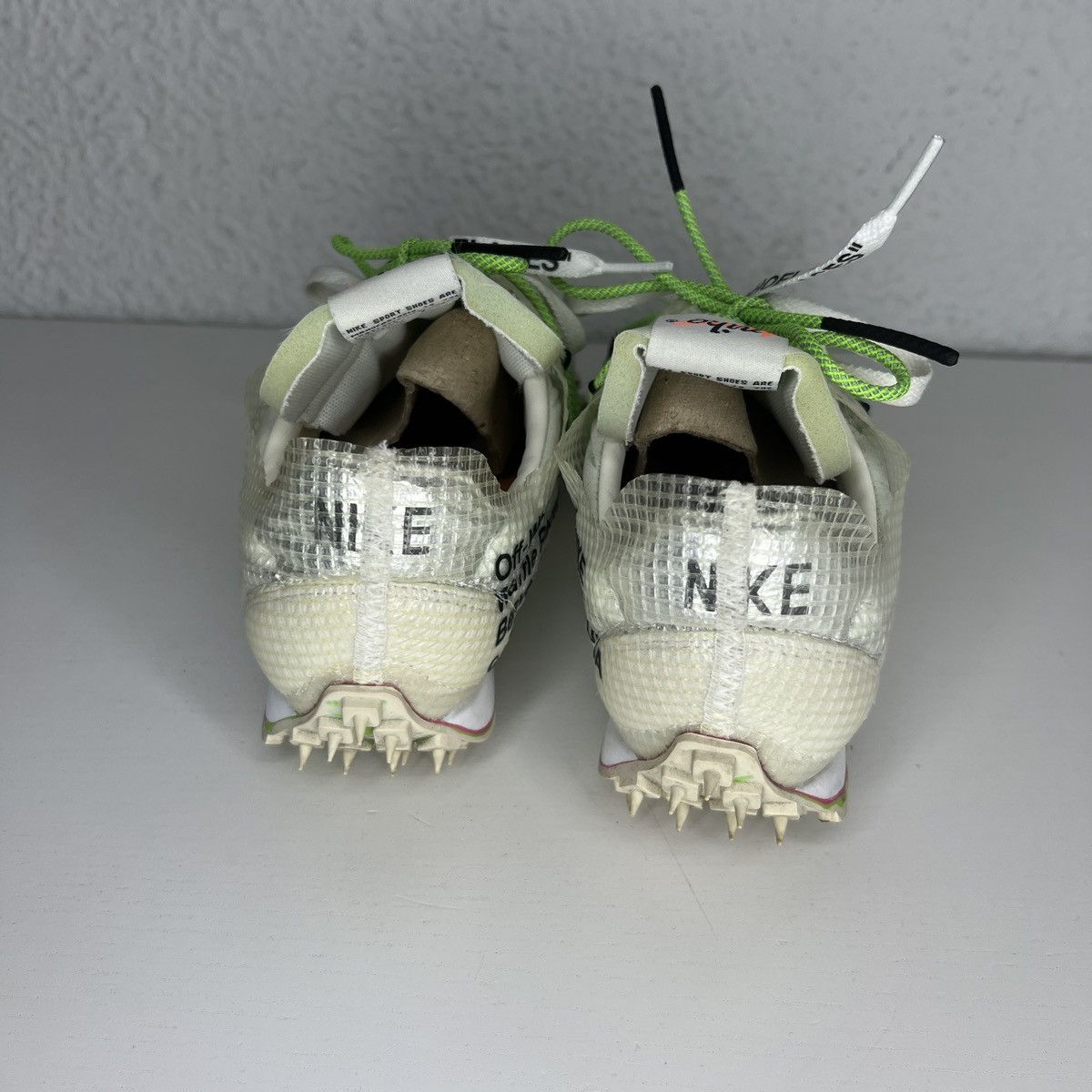 Nike × Off-White Nike Off-White Waffle Racer SP White Electric Green Size US 8 / EU 41 - 4 Thumbnail