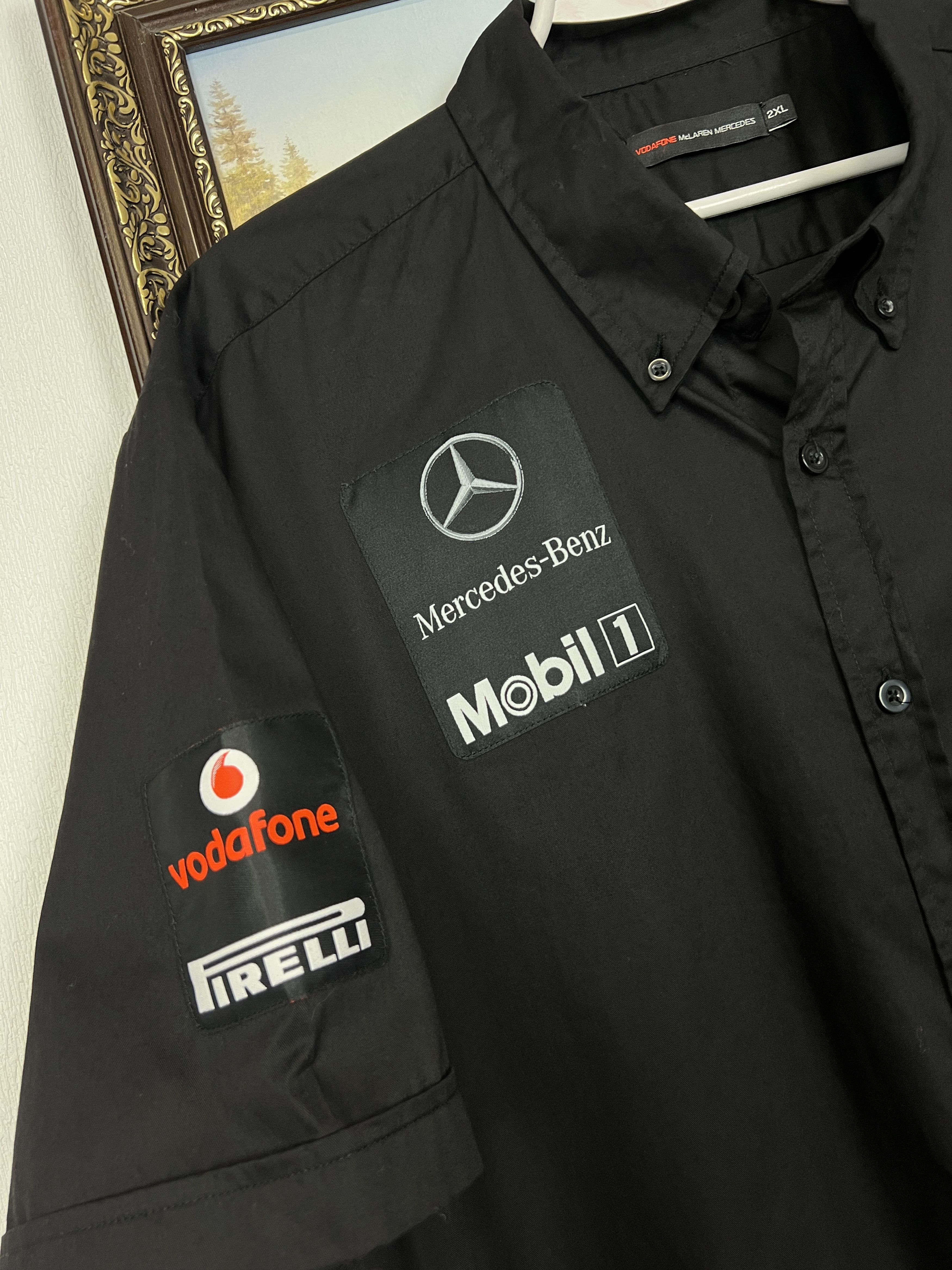 Vintage Mclaren Mercedes Formula 1 Vodafone Racing Jersey Tee Size US XXL / EU 58 / 5 - 8 Thumbnail