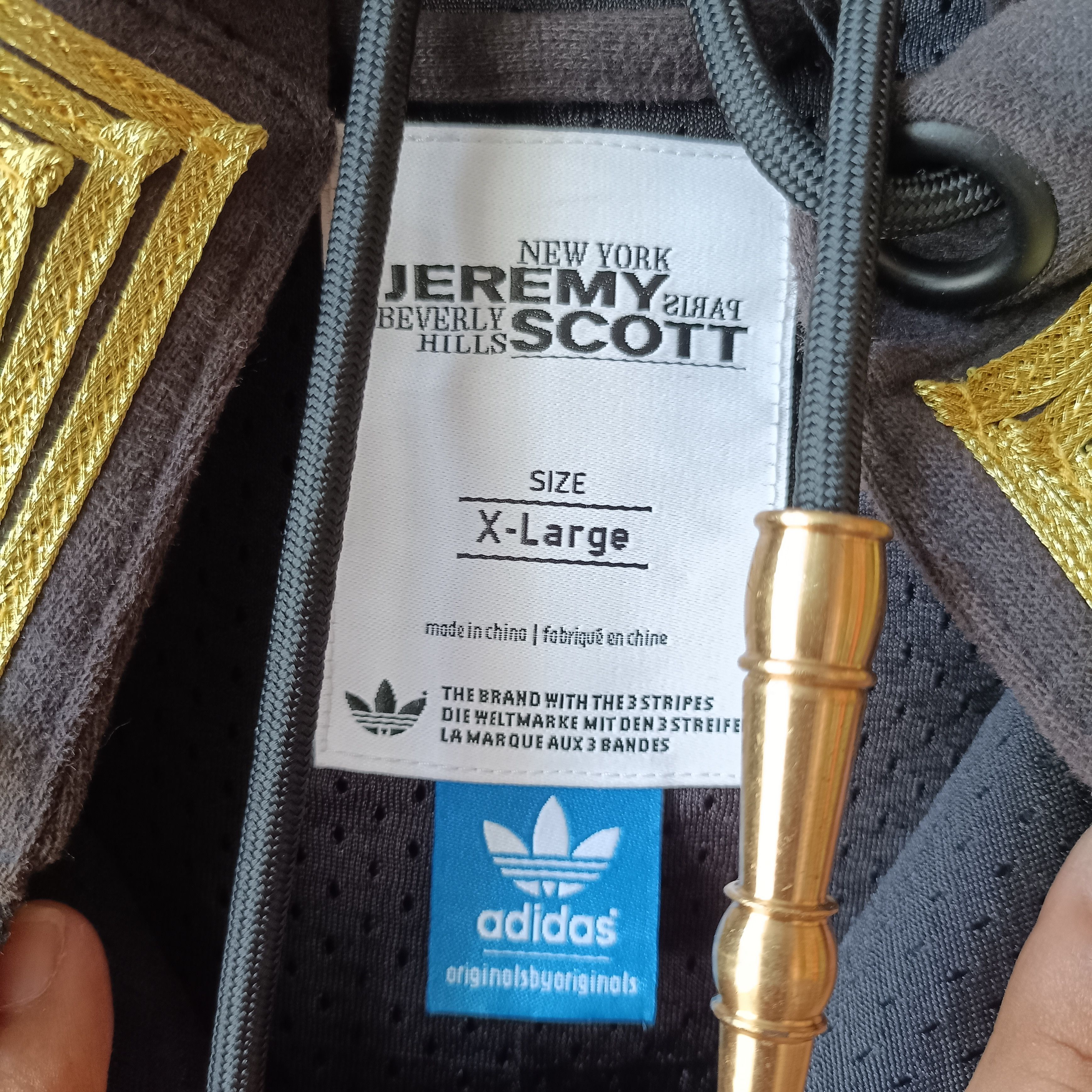 Adidas × Jeremy Scott RARE Adidas X Jeremy Scott Hoodie Vest Military Napoleon Size US XL / EU 56 / 4 - 13 Thumbnail