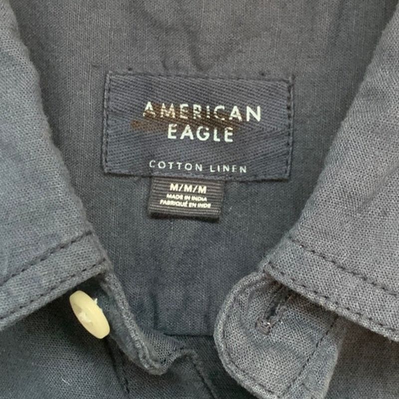 American Eagle Outfitters 2 New American Eagle Mens Medium Cotton Button Up Shirts Size US M / EU 48-50 / 2 - 4 Thumbnail