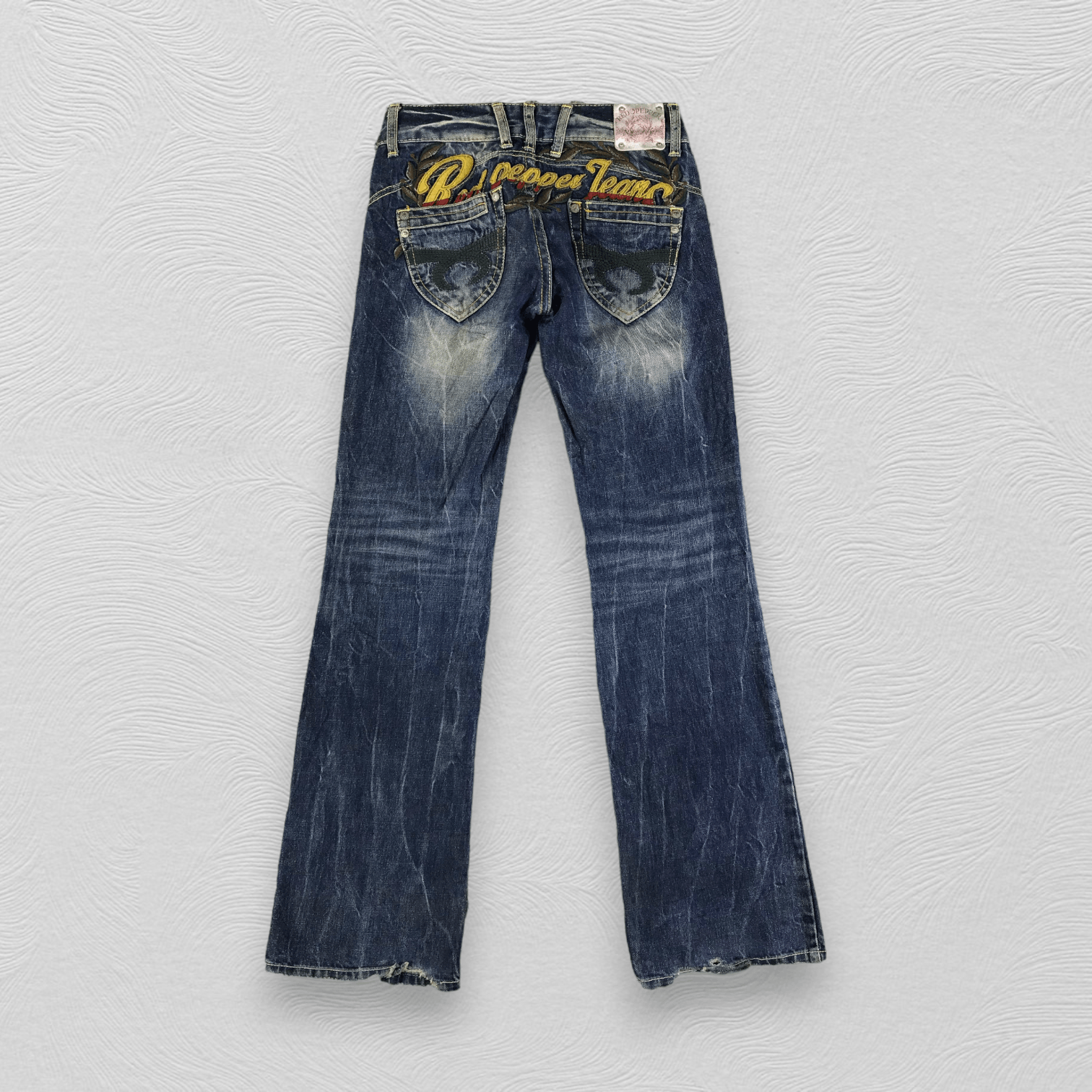 Japanese Brand Red Pepper Faded Blue Flared Jeans KJ2053 Size 26" / US 2 / IT 38 - 1 Thumbnail