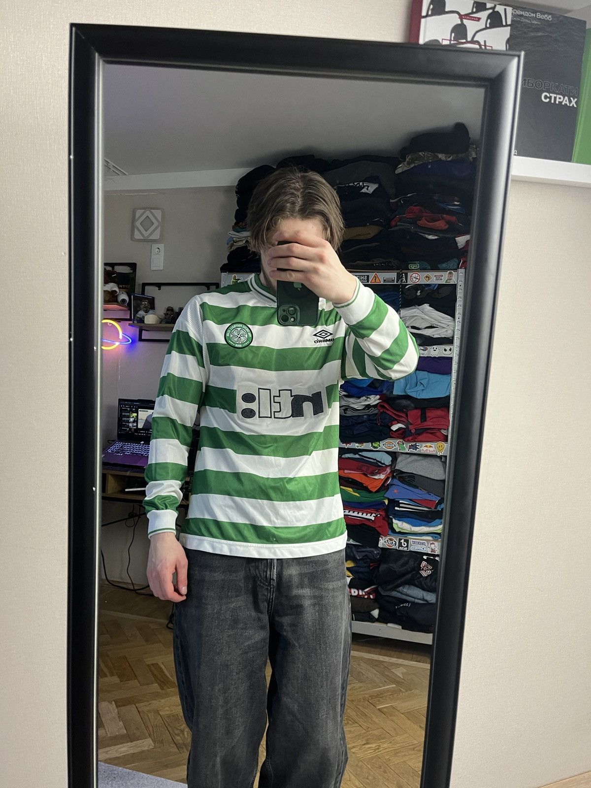 Umbro Vintage Umbro Celtic 1999/01 Home Soccer Jersey Long Sleeve Size US M / EU 48-50 / 2 - 2 Thumbnail