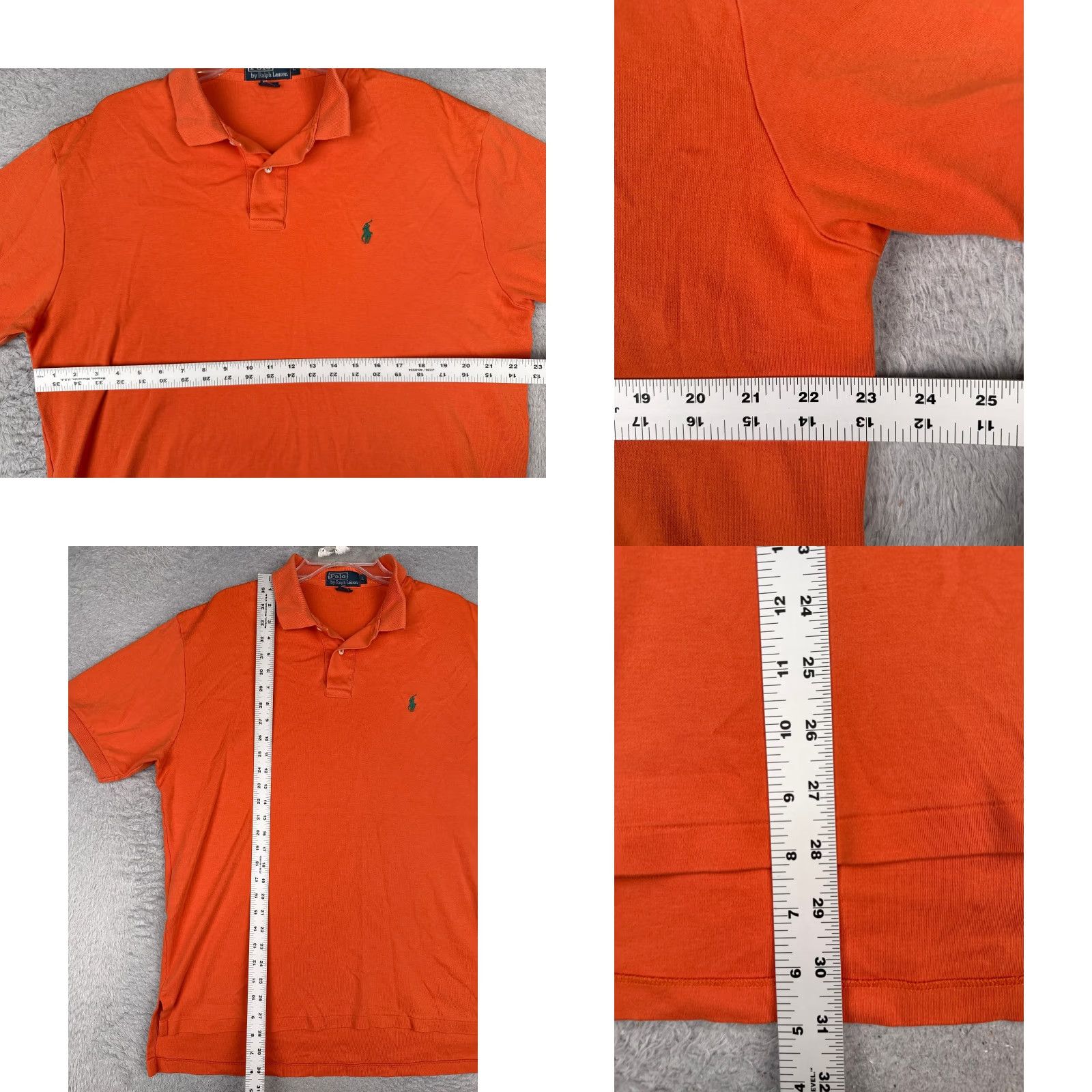 Ralph Lauren VINTAGE Ralph Lauren Polo Shirt Mens Large Orange Short Sleeve Cotton Polo Shirt Size US L / EU 52-54 / 3 - 8 Thumbnail