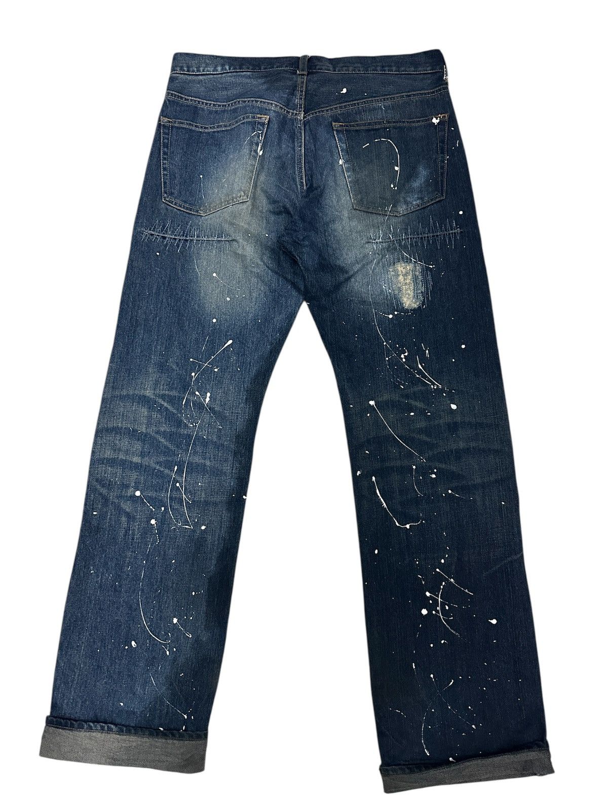 Takeo Kikuchi 🔥🔥🔥SICK ART SPLATTER TAKEO KIKUCHI🇯🇵DENIM PANTS Size US 32 / EU 48 - 2 Thumbnail