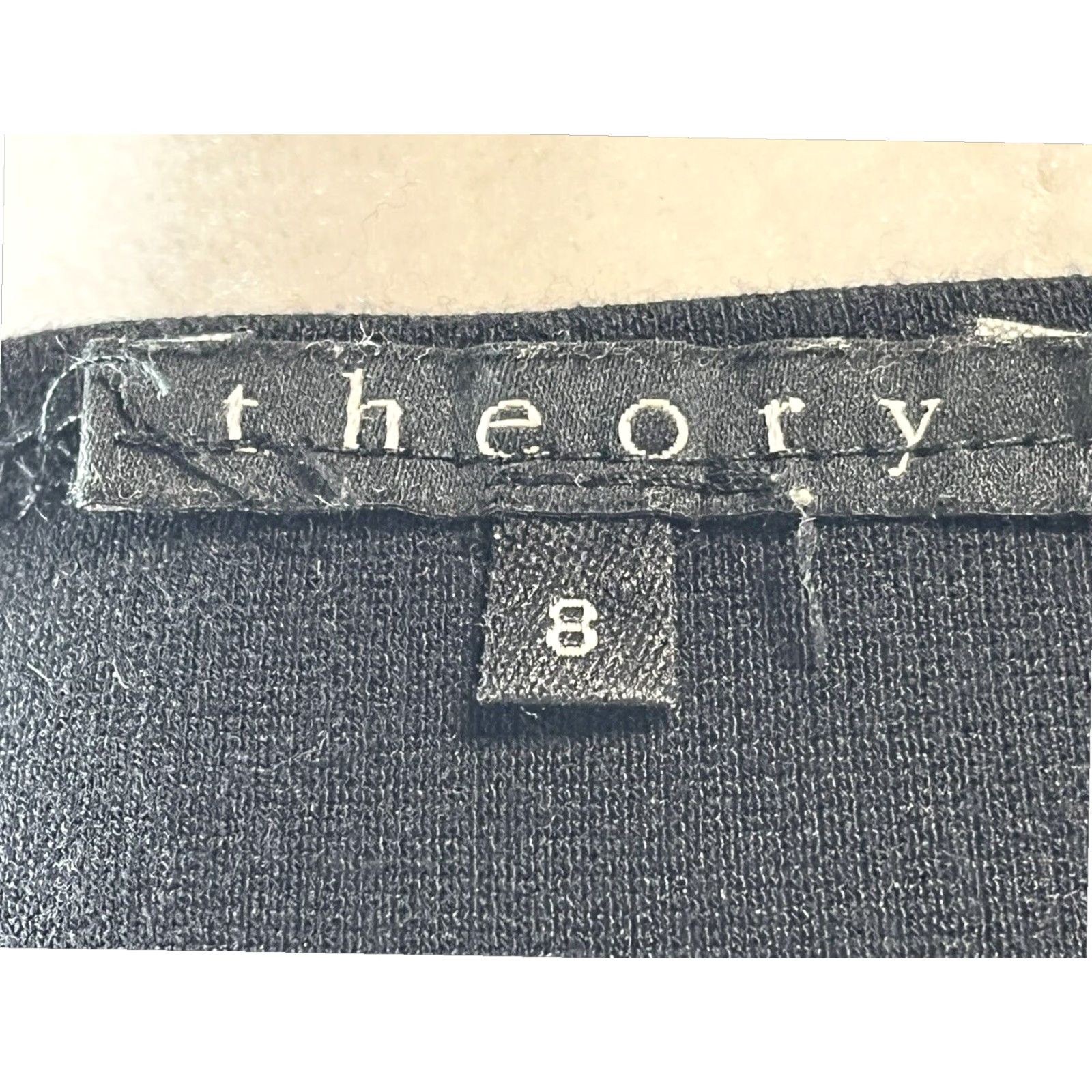 Theory Theory Wool Blend Knee Length Dress Black 3/4 Sleeves Scoop Neck Size 8 Womens Size M / US 6-8 / IT 42-44 - 6 Thumbnail