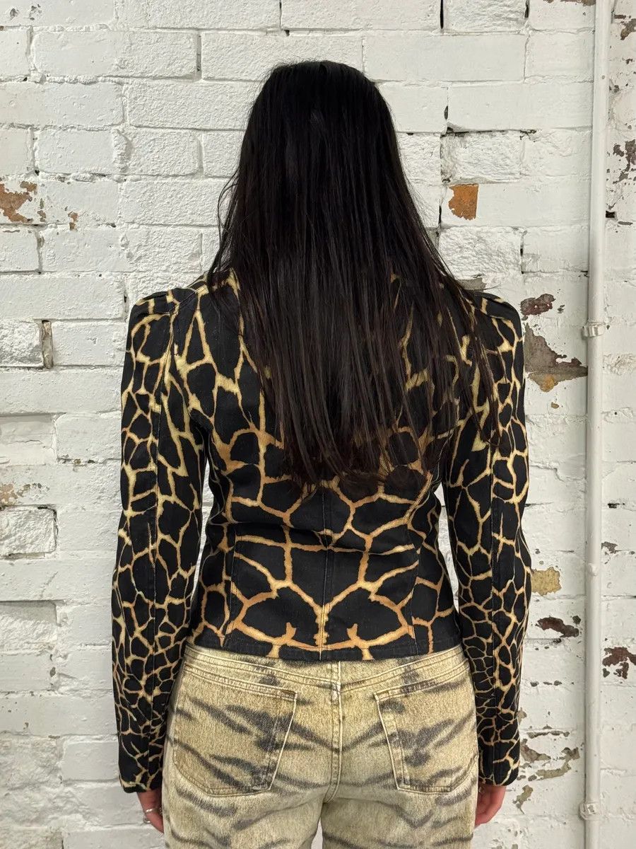 Roberto Cavalli FW2000 Roberto Cavalli Vulcano Seisma Black Blazer Jacket Size S / US 4 / IT 40 - 3 Thumbnail