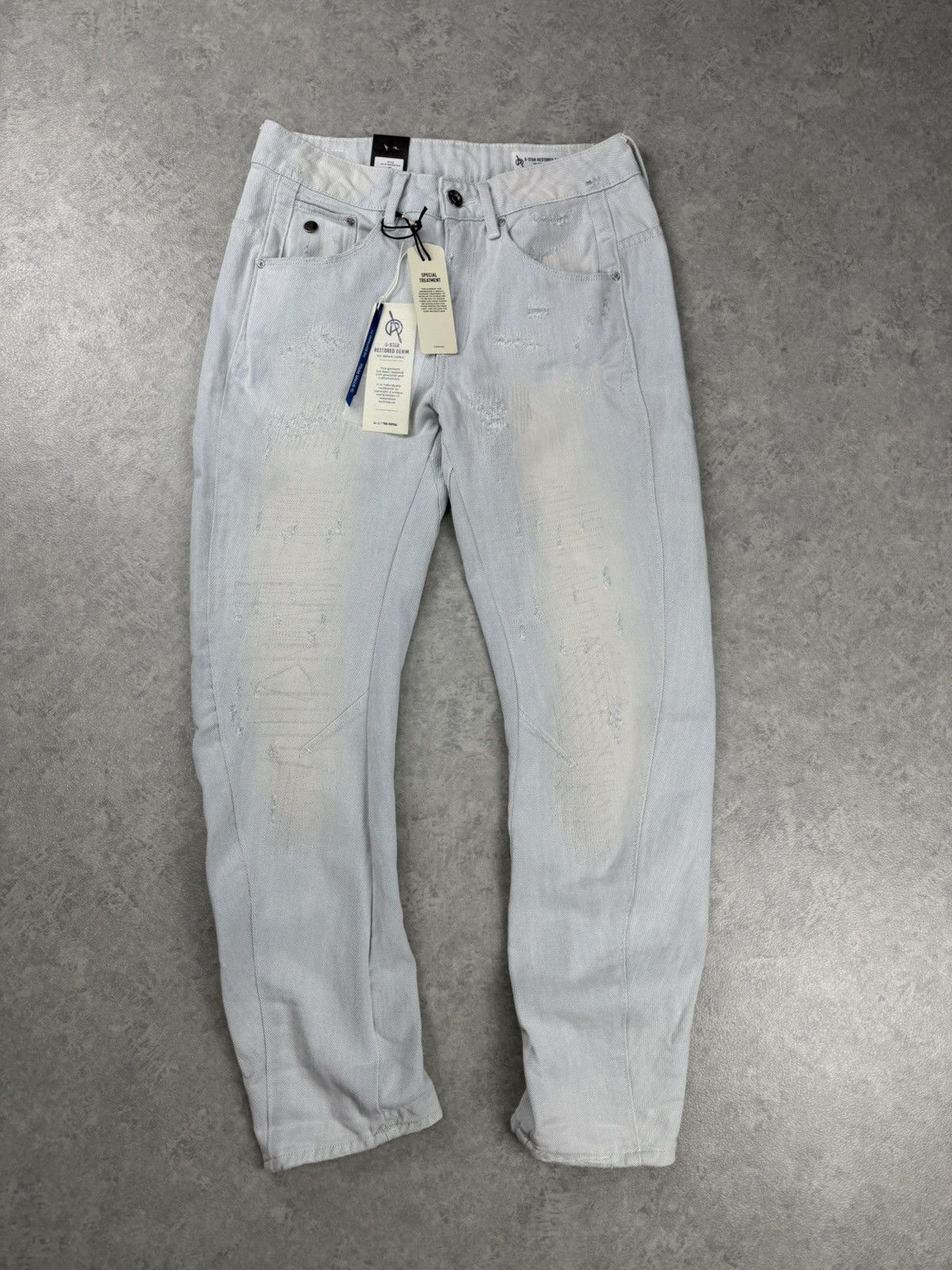 G-Star G-Star Raw Arc 3D Mid Boyfriend 7/8 Women’s Jeans Light Aged Size 25" / US 0 / IT 36 - 1 Thumbnail