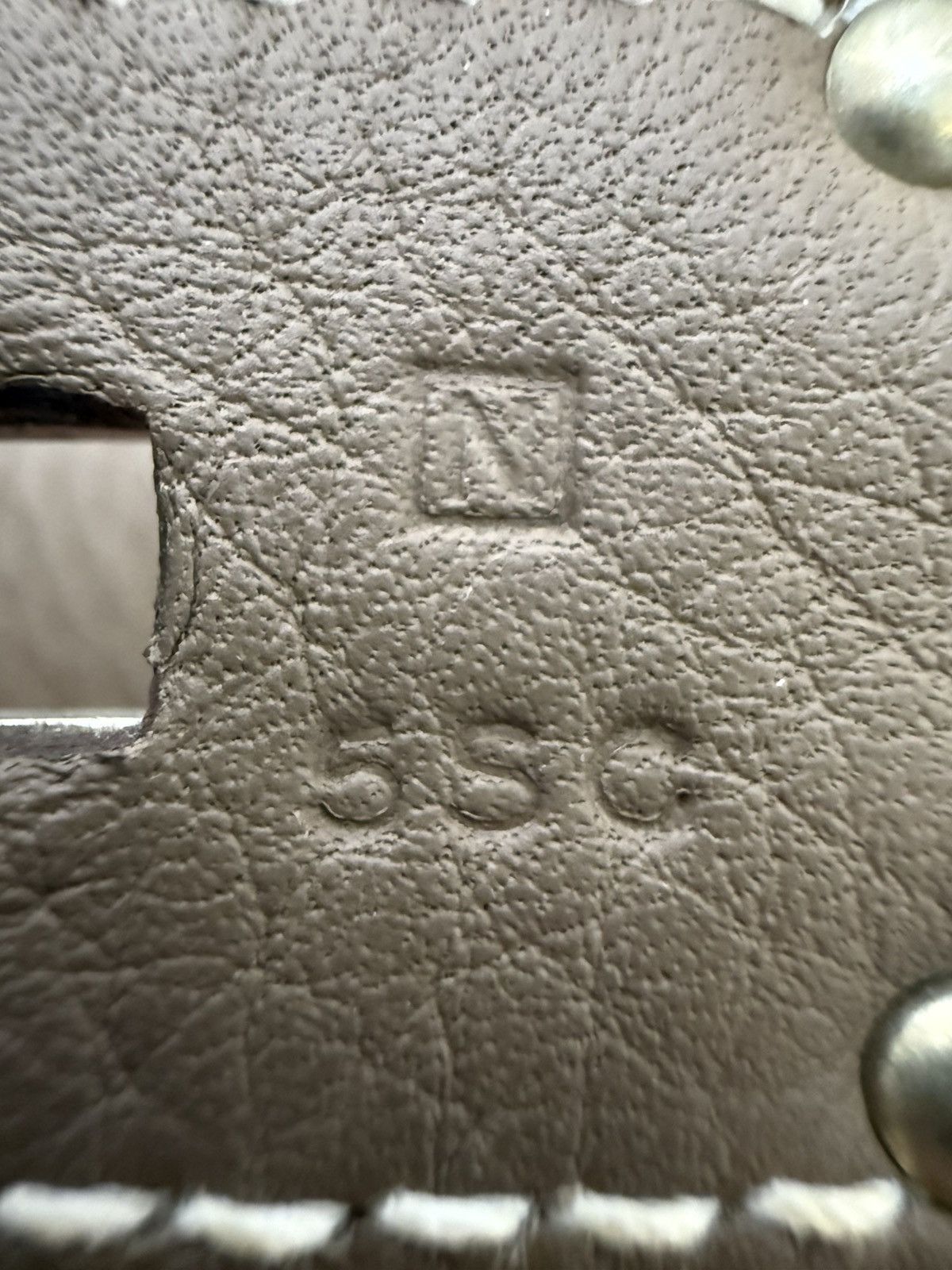 Hermes Hermes HAC 50 Etoupe Togo Leather Palladium HW Size ONE SIZE - 13 Thumbnail