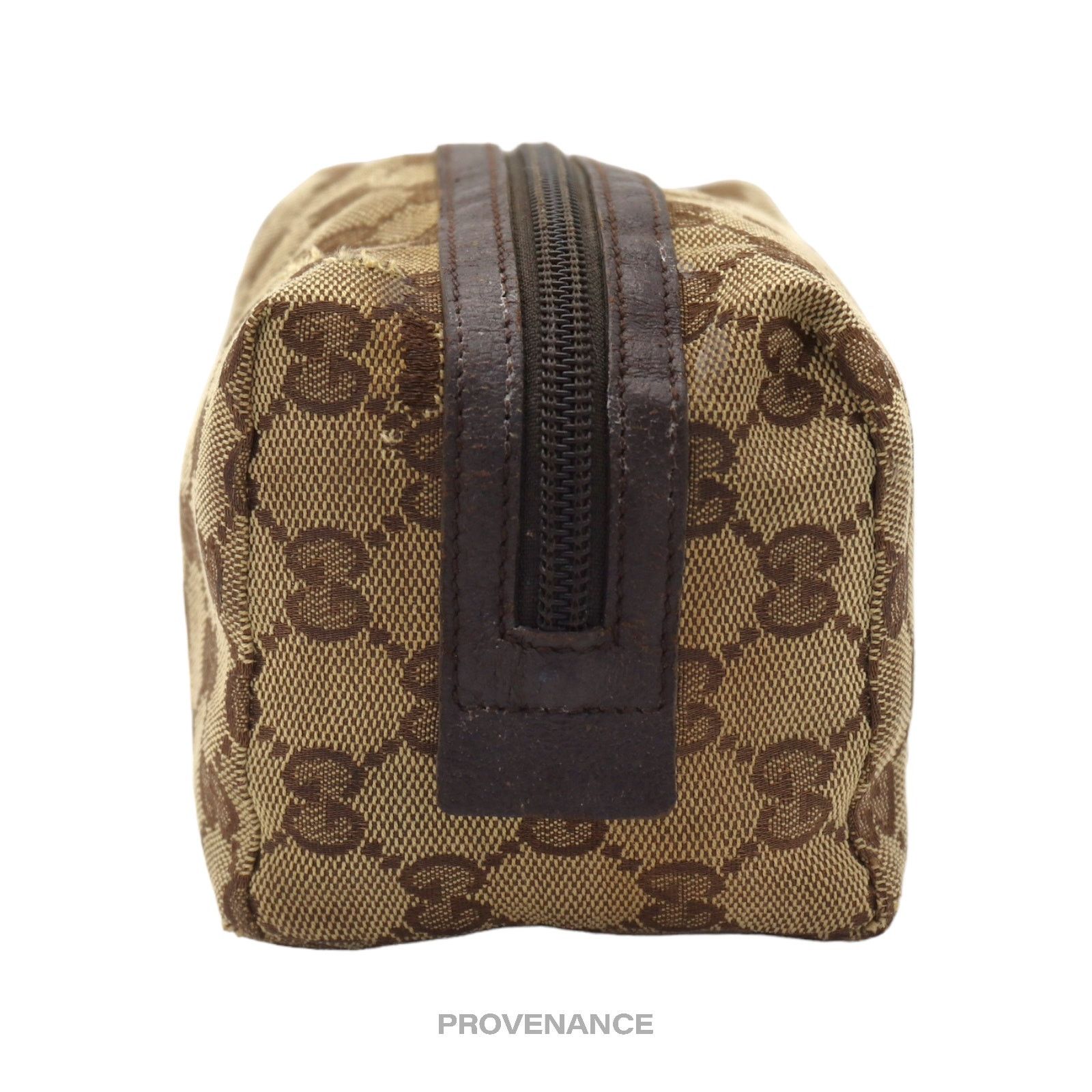 Gucci 🔴 Gucci Zip Pouch - GG Canvas Brown Size ONE SIZE - 7 Thumbnail
