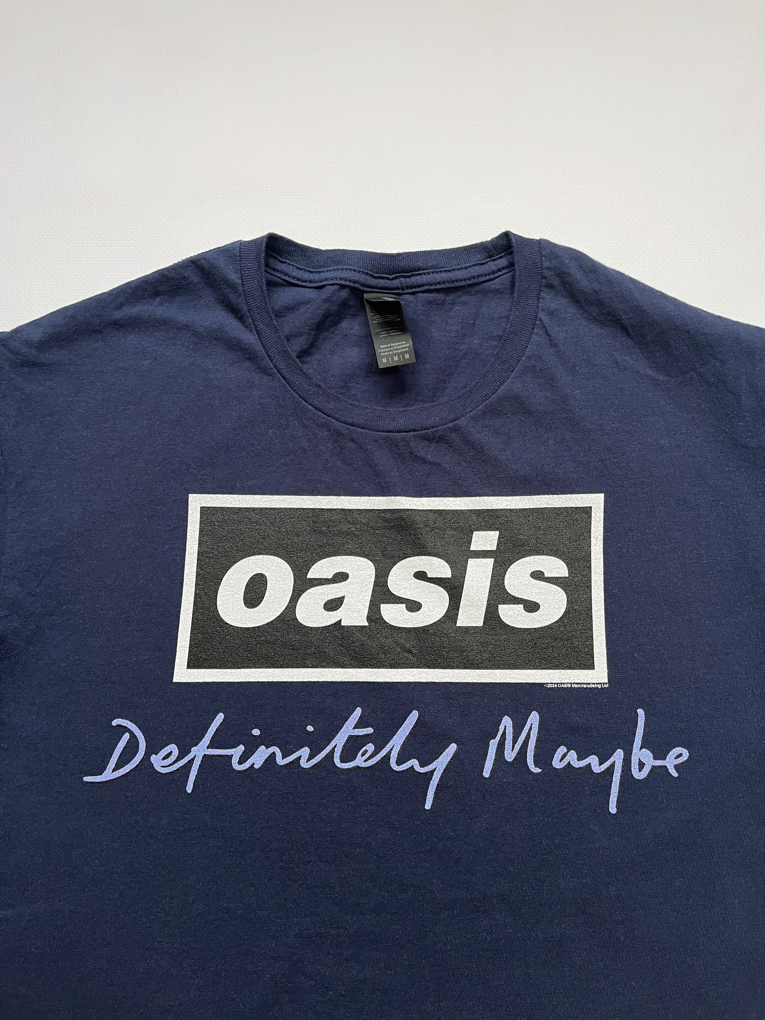 Band Tees Vintage Oasis Definitely Maybe Box Logo Rock Band T-Shirt Size US M / EU 48-50 / 2 - 4 Thumbnail