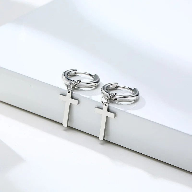 Japanese Brand × Vintage Cross Charm Earrings Size ONE SIZE - 1 Thumbnail