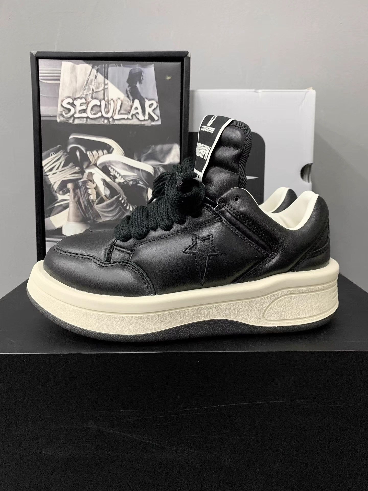 Rick Owens Rick Owens Converse Co-branded Low-top TURBOWPN K34 Size US 5 / IT 35 - 1 Thumbnail