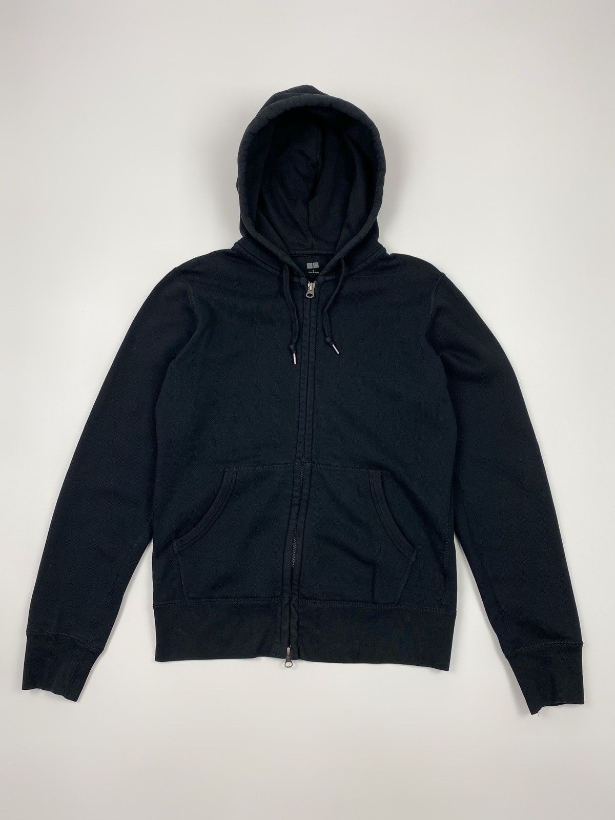 Uniqlo Uniqlo Black Blank Double Zip Up Hoodie | Grailed