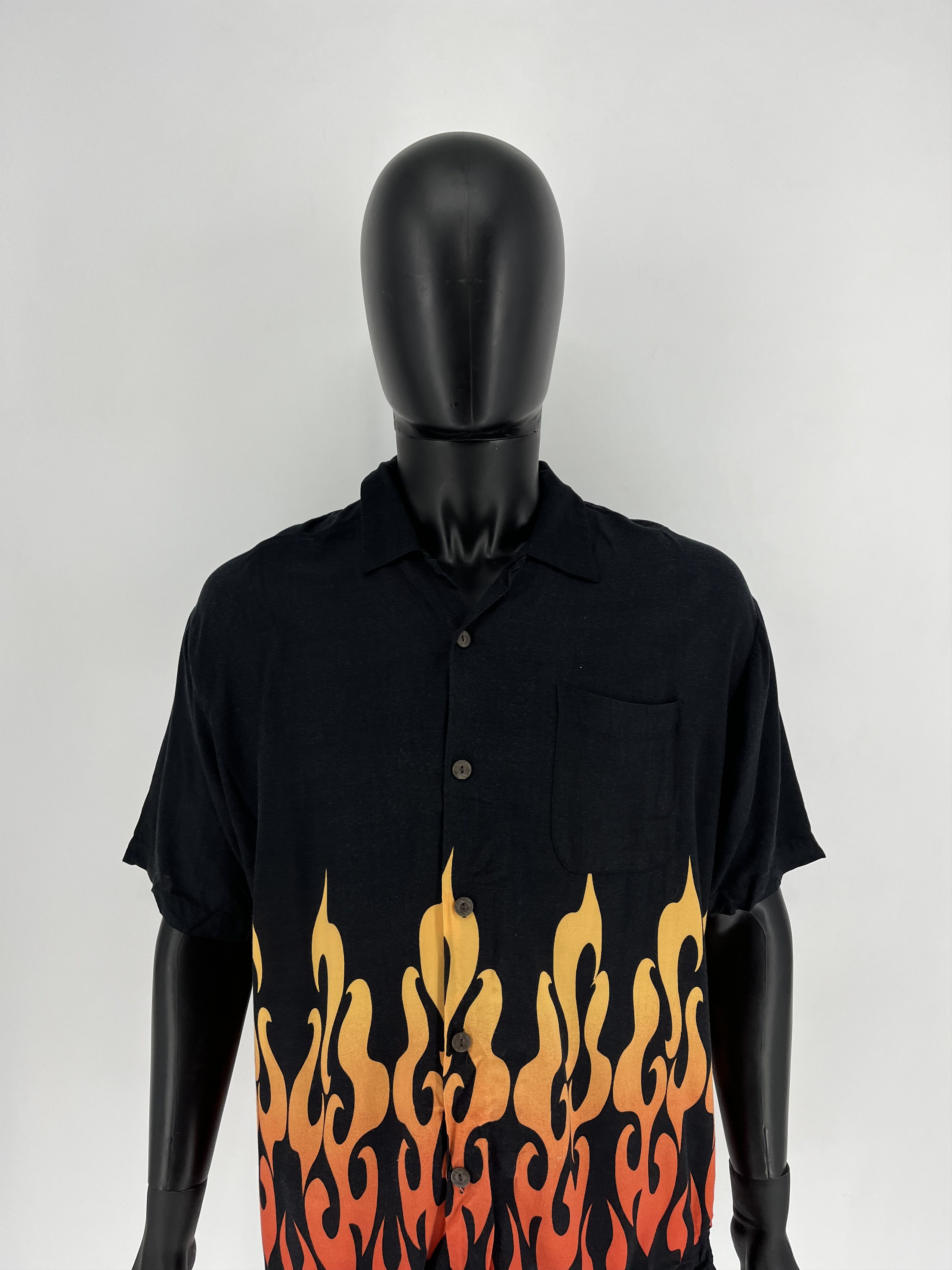 Vintage Vintage Hawaiian Red Flames Crazy Japanese Shirt Guy Fieri Size US M / EU 48-50 / 2 - 3 Thumbnail