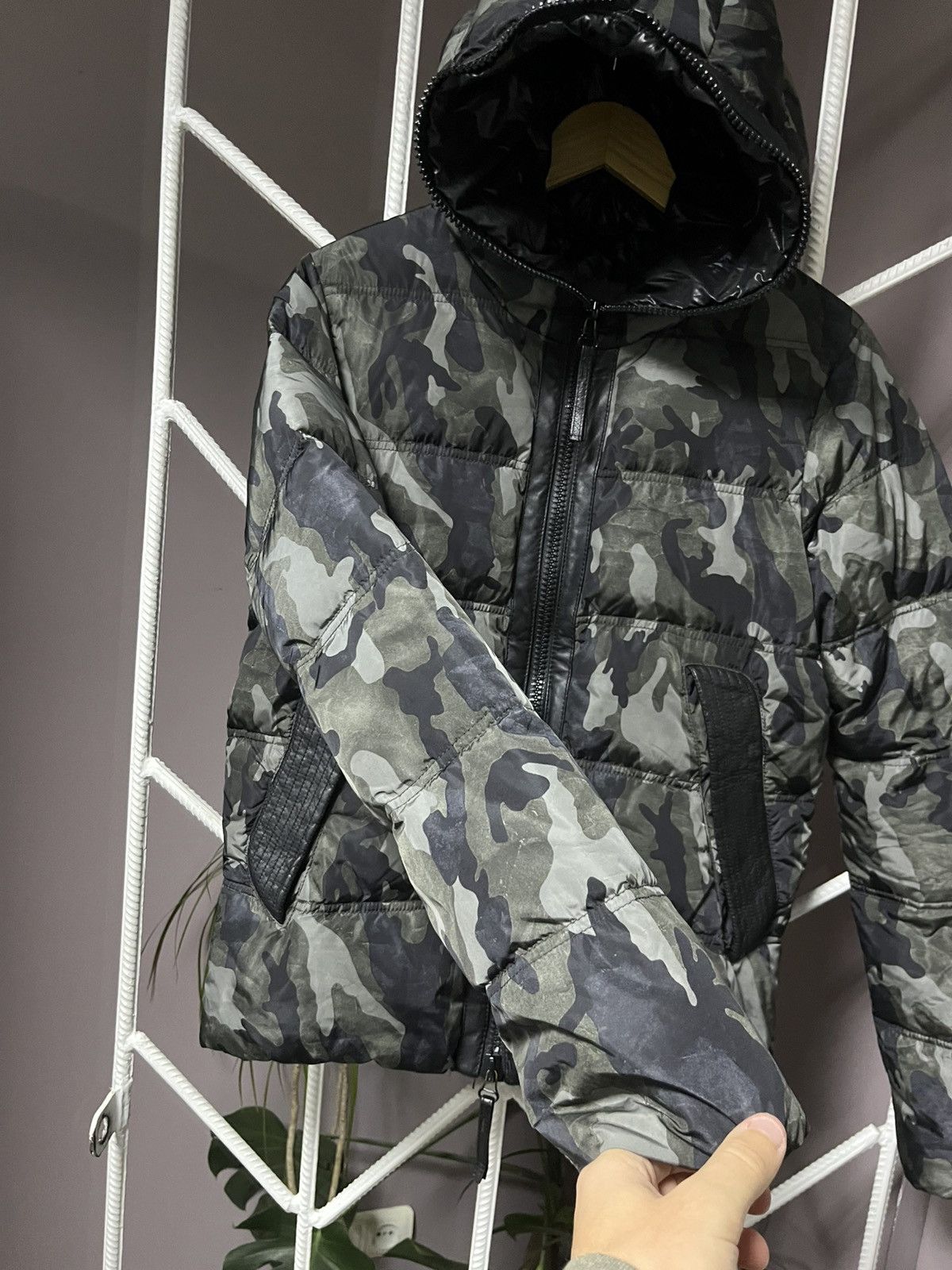 Duvetica Camo Duvetica Down Puffer Jacket with Leather Size US M / EU 48-50 / 2 - 4 Thumbnail
