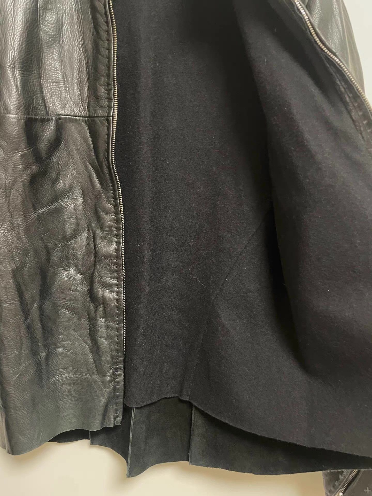 Ma+ m.a+ 14FW Zipped Sleeve Biker Jacket, Ｑ25 Size US M / EU 48-50 / 2 - 4 Thumbnail