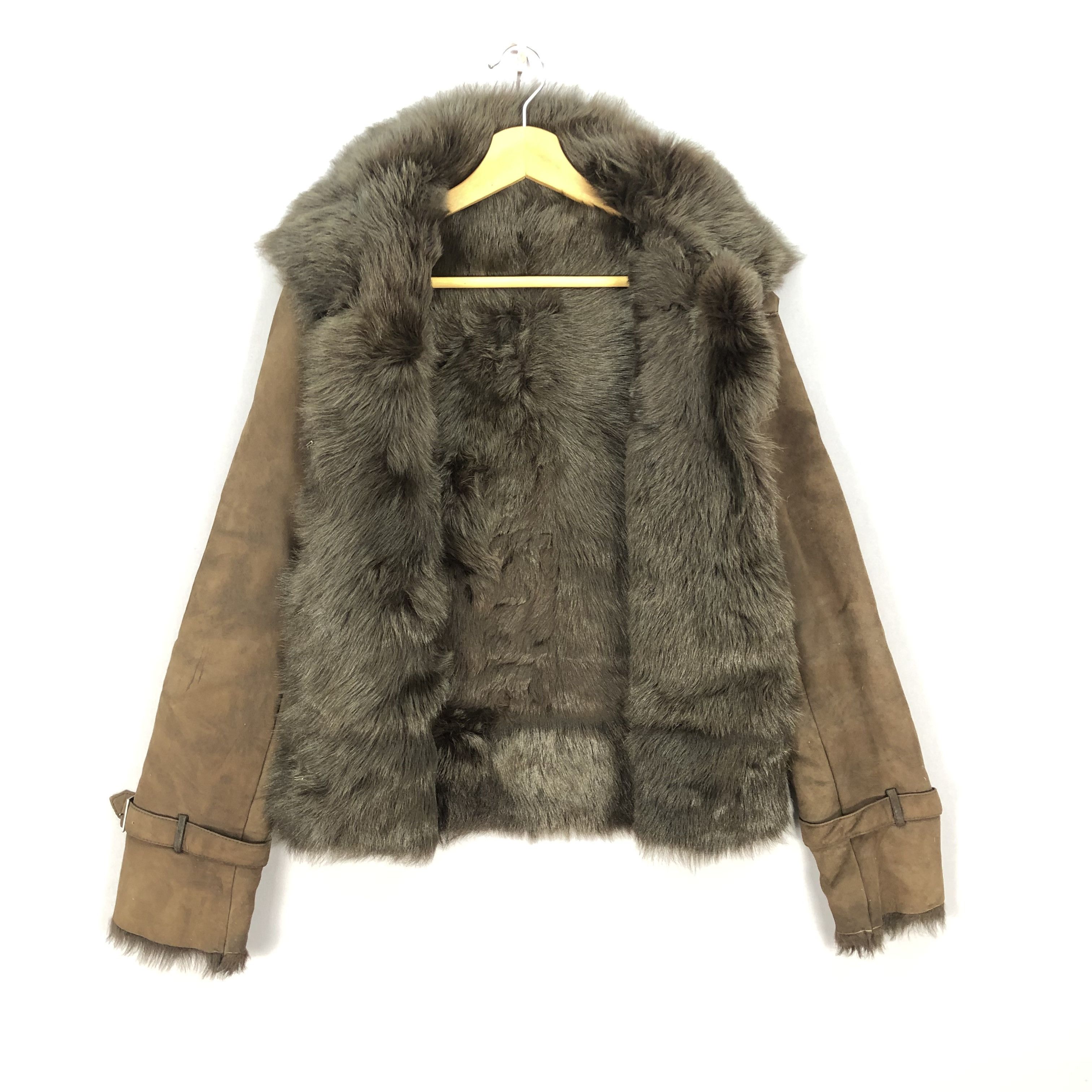If Six Was Nine × Japanese Brand × Vintage Vintage 90s Japanese Suede Mink Fur Jacket Size XS / US 0-2 / IT 36-38 - 4 Thumbnail