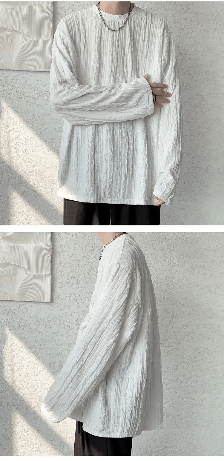 Japanese Brand × Vintage Fashion retro crinkle shirt Size US L / EU 52-54 / 3 - 2 Thumbnail