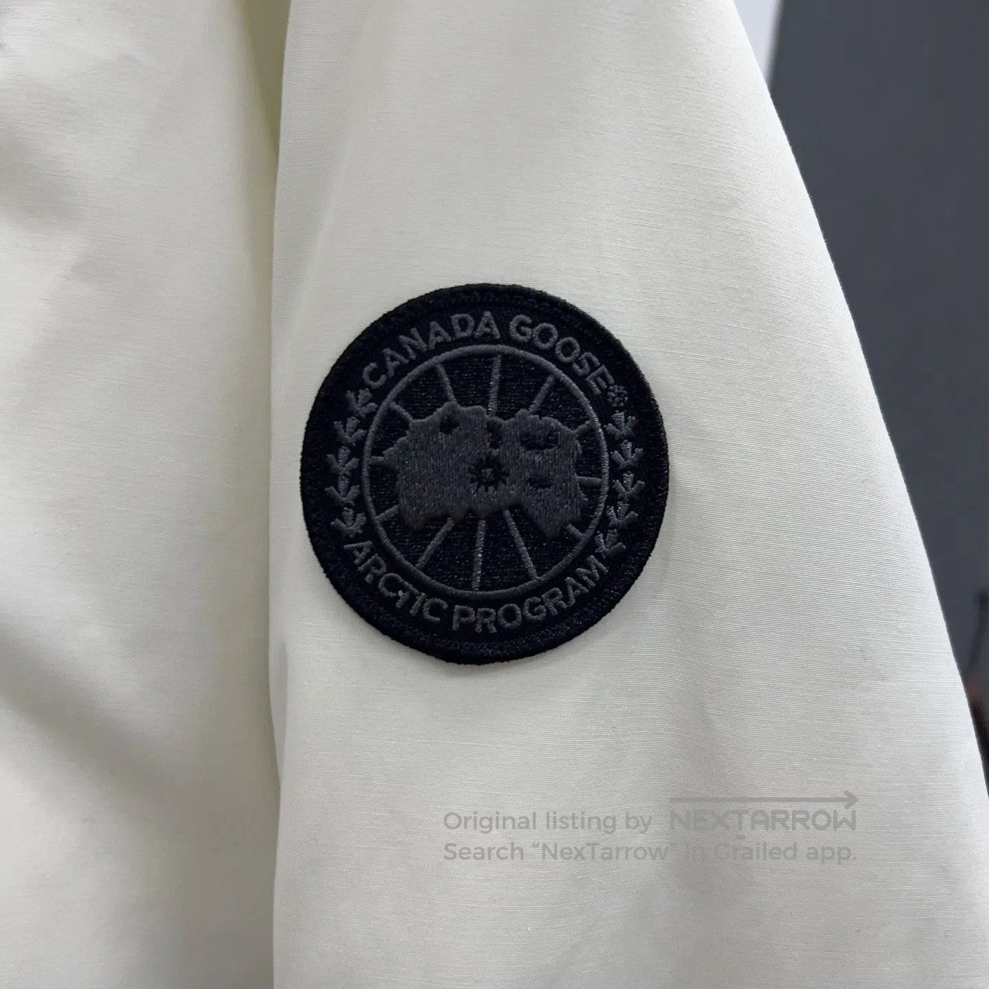 Canada Goose white long parka with black accents. Size US M / EU 48-50 / 2 - 3 Thumbnail