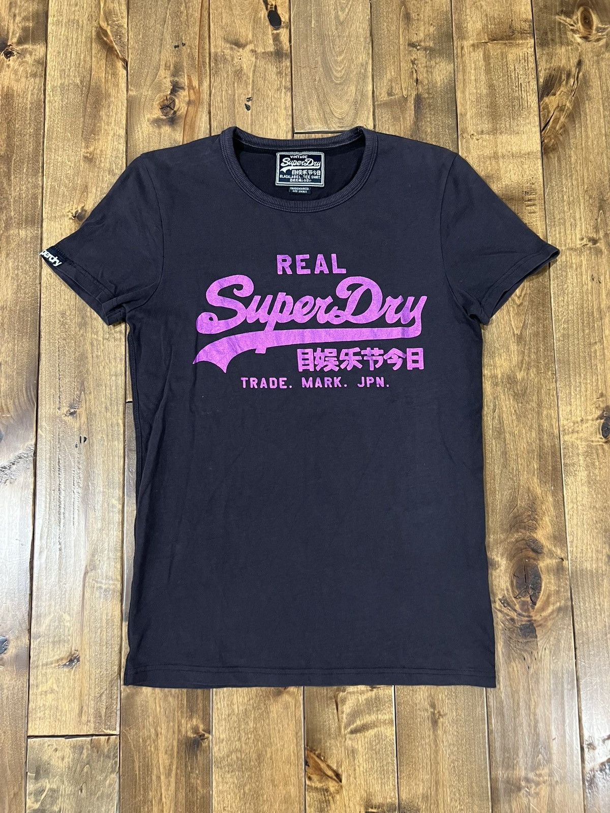 Japanese Brand × Superdry Super Dry Black Label Tee Shirt Size US S / EU 44-46 / 1 - 1 Thumbnail