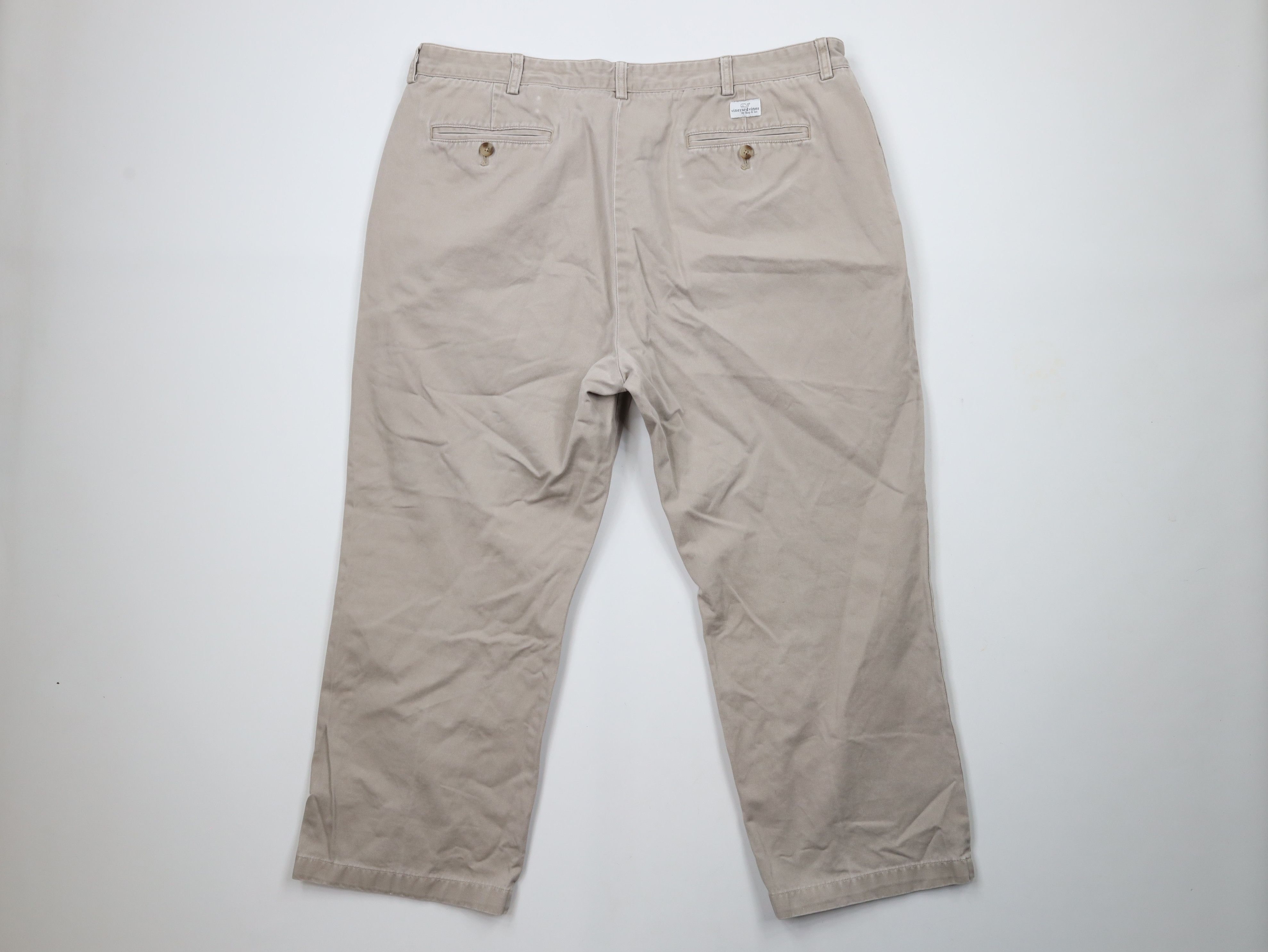 Vineyard Vines × Vintage Vineyard Vines Wide Leg Chino Pants Trousers Beige Cotton Size US 40 / EU 56 - 9 Thumbnail