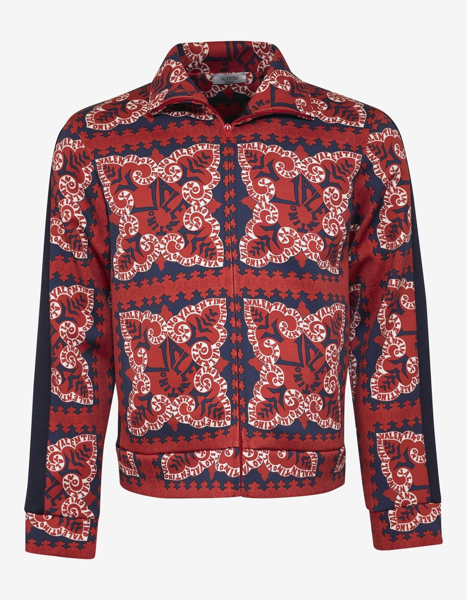 image of Valentino Red Mini Bandana Print Jacket, Men's (Size XL)