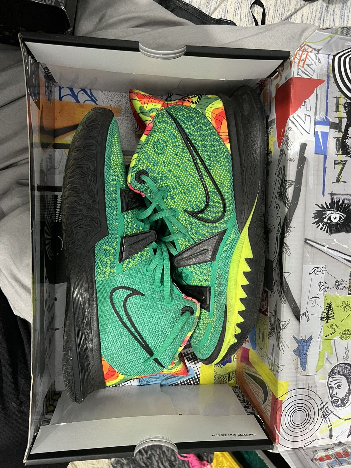 image of Kevin Durant x Nike Kyd 7 Weatherman Shoes in Green, Men's (Size 10.5)