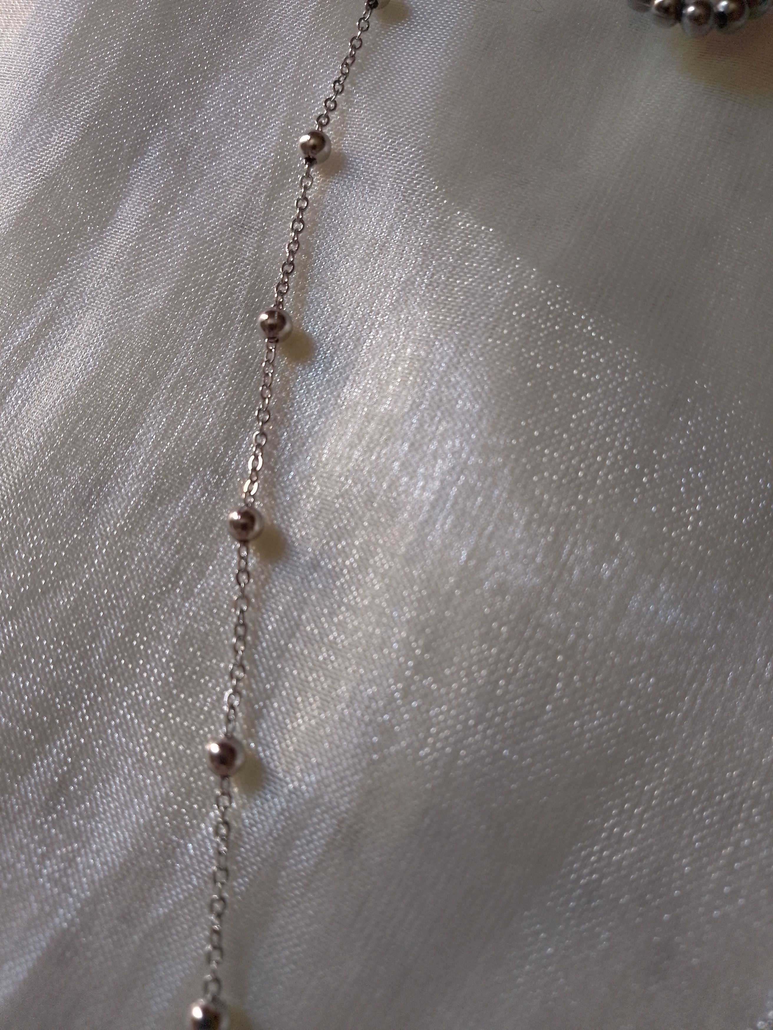 Handmade Necklace Teardrop Pendant Earrings Pearls Size ONE SIZE - 5 Thumbnail