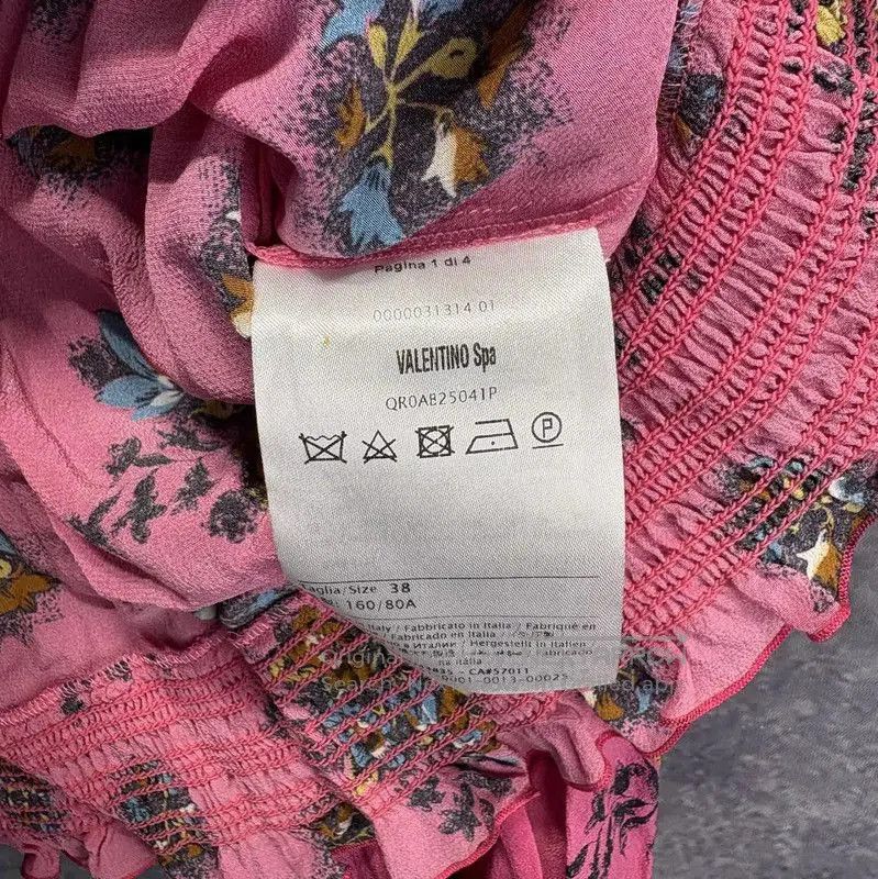 Valentino Valentino Pink Silk T-Shirt for Women . Size M / US 6-8 / IT 42-44 - 4 Thumbnail