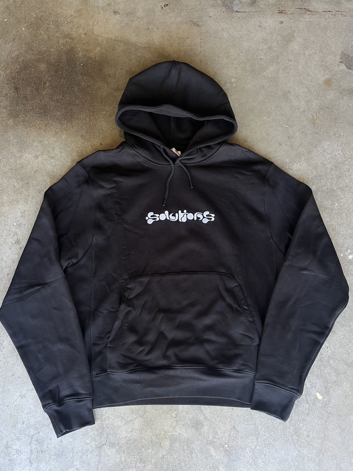 image of Ds Gleb Kostin Solutions Aphex Twin Hoodie Sweatshirt in Black, Men's (Size Large)
