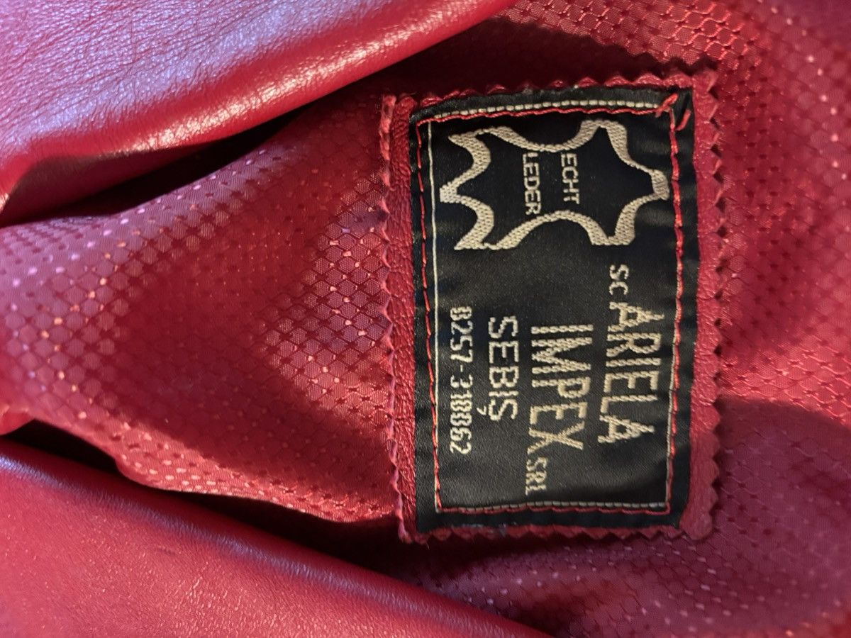 Vintage Vintage never worn red🔴leather jacket Size S / US 4 / IT 40 - 4 Thumbnail