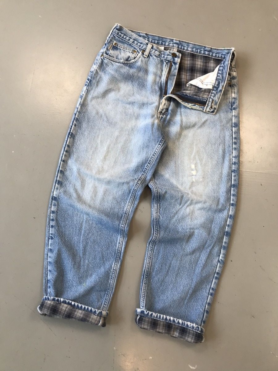 Carhartt × Vintage Vintage Carhartt b172 bst flannel line denim Size US 36 / EU 52 - 1 Thumbnail