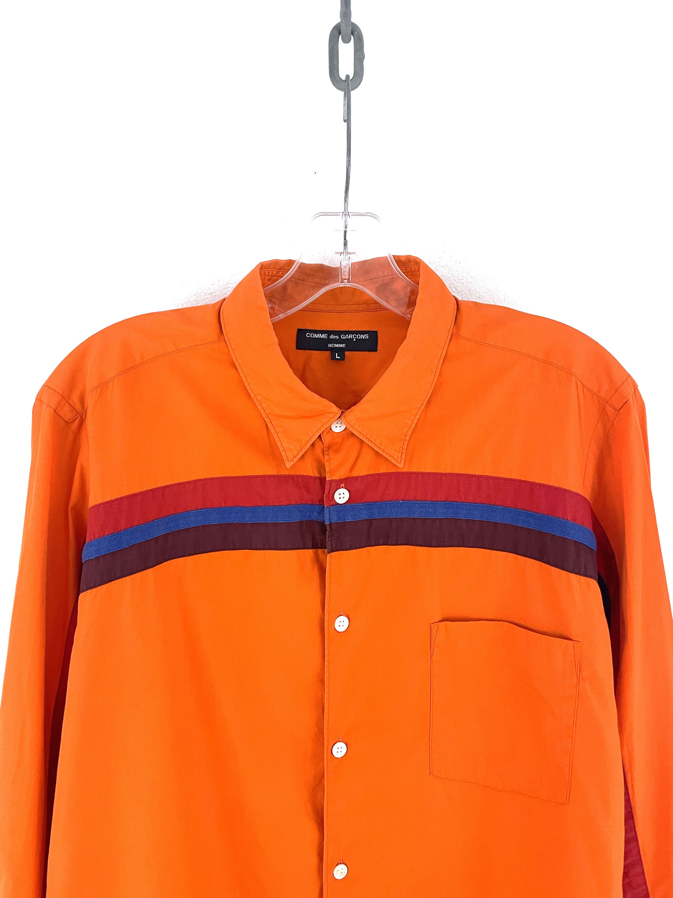 Comme des Garcons Homme Plus 2005 Striped Shirt Size US L / EU 52-54 / 3 - 4 Thumbnail
