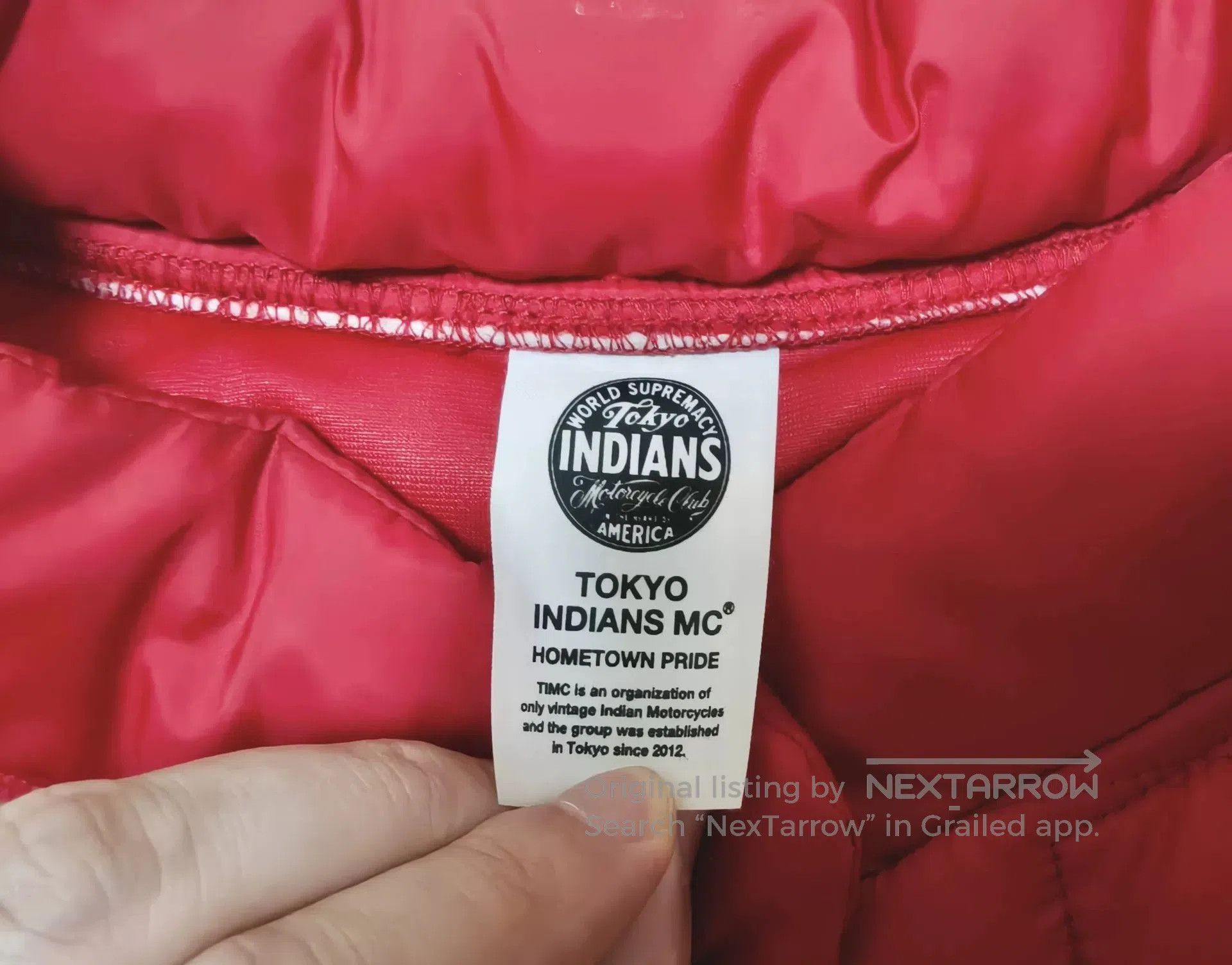 Neighborhood tokyo indians racing vest red embroidered logo. Size US L / EU 52-54 / 3 - 4 Thumbnail