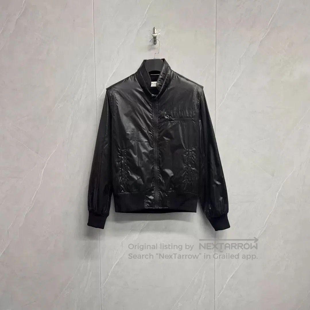 Saint Laurent Paris Saint Laurent Black Shiny Jacket. Size US L / EU 52-54 / 3 - 1 Thumbnail