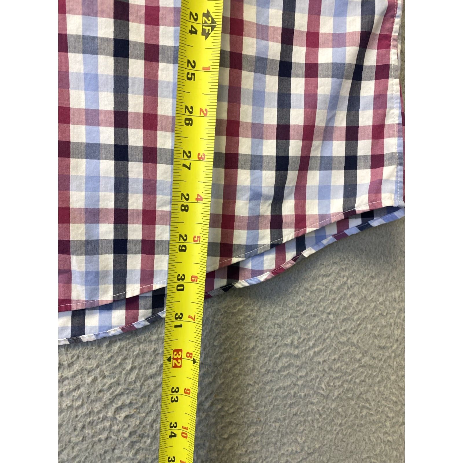 Nordstrom Nordstrom Trim Shirt Mens Button-Up Long Sleeve 17 36/37 Check Multicolor Colorful Size US XL / EU 56 / 4 - 6 Thumbnail