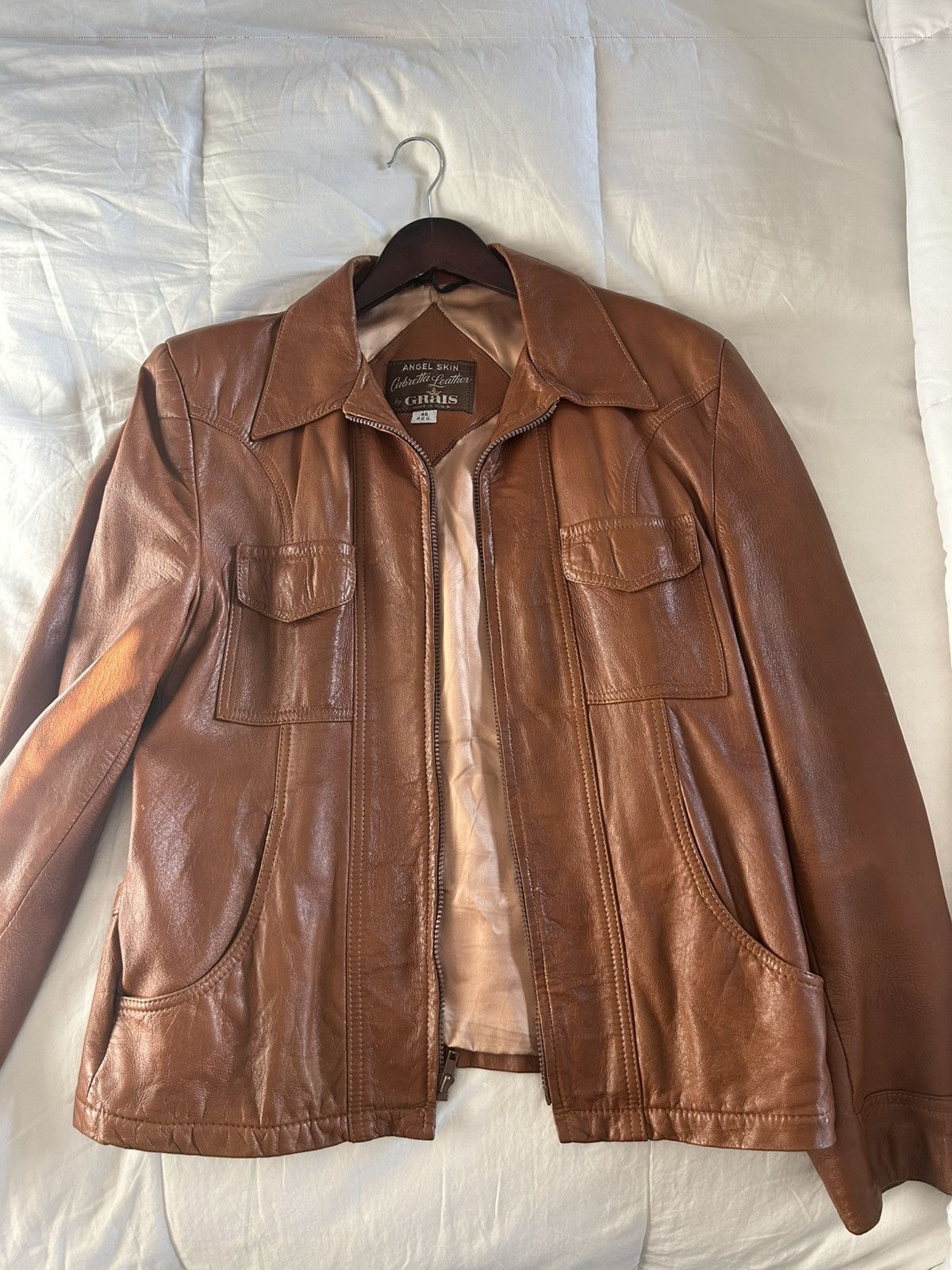Other Grais Vintage Leather Jacket Size US M / EU 48-50 / 2 - 4 Thumbnail