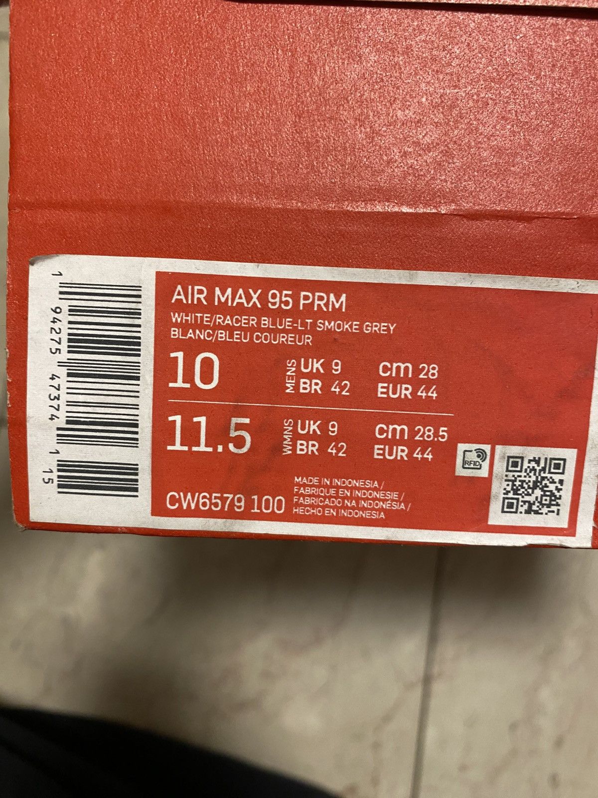Nike Nike Air Max 95 De Lo Mio Size 10 US MENS Size US 10 / EU 43 - 9 Thumbnail