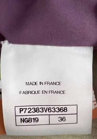 Chanel Chanel 22P Purple Plaid Tweed Lapel Short Jacket K12 Size XS / US 0-2 / IT 36-38 - 8 Thumbnail