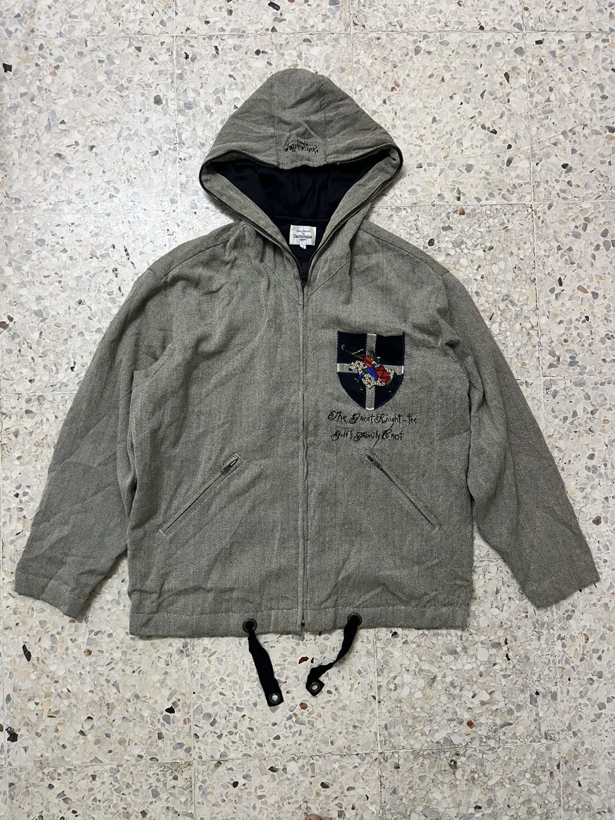 Jean Charles De Castelbajac VINTAGE JCC Castelbajac Sport "Great Knight" Wool Hoodie Size US XL / EU 56 / 4 - 1 Thumbnail