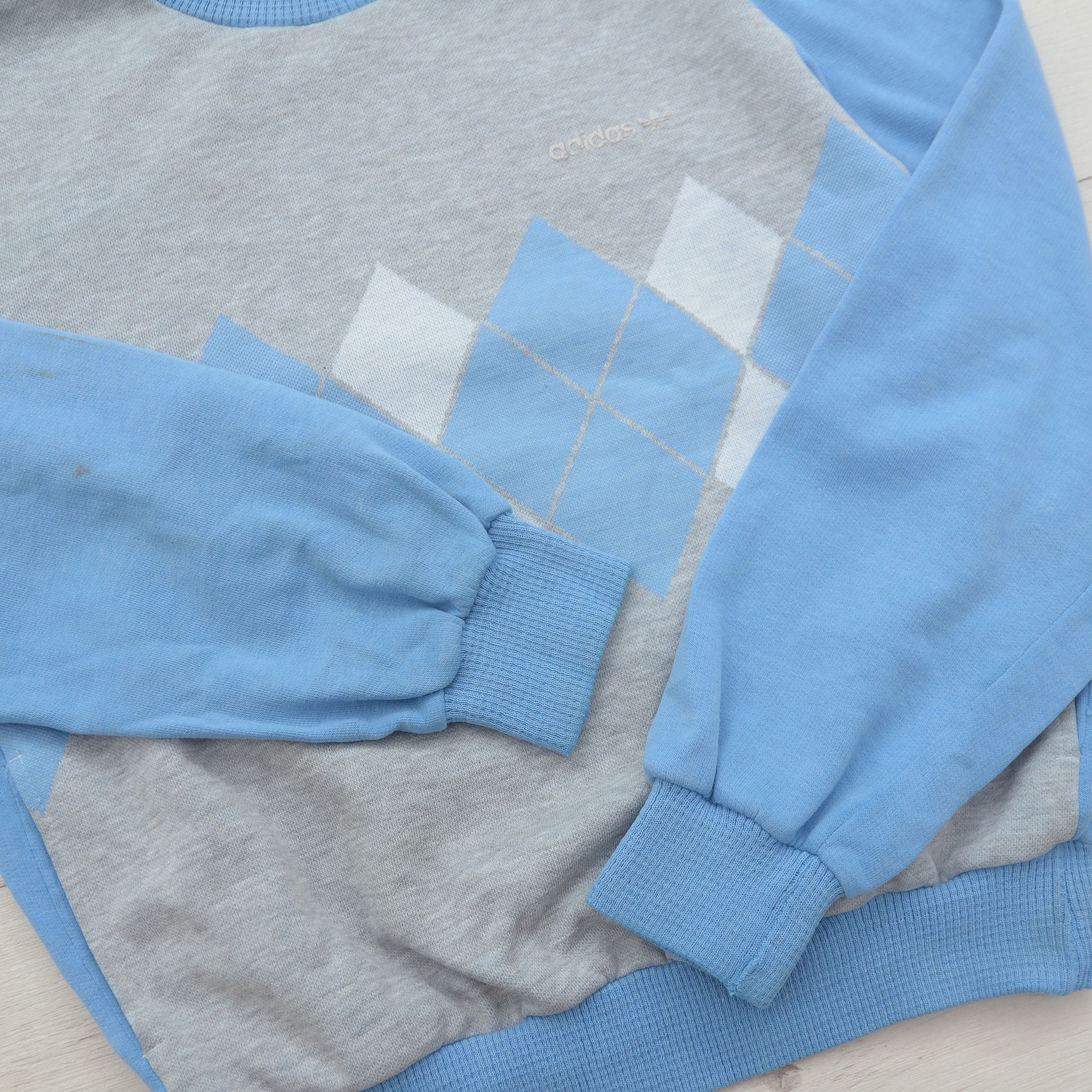 Adidas × Vintage Vintage 70-80's Adidas Ventex GREENWICH Diamond Sweatshirt Size US M / EU 48-50 / 2 - 7 Thumbnail