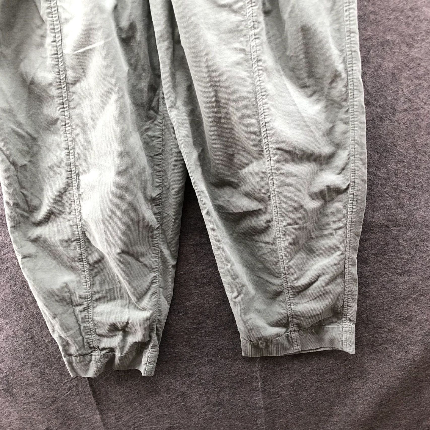 Madewell Madewell Pants Womens S Sage Green Ankle Wide-Leg High Rise Corduroy Pockets Relaxed Cotton Shoes? Size 28" / US 6 / IT 42 - 4 Thumbnail