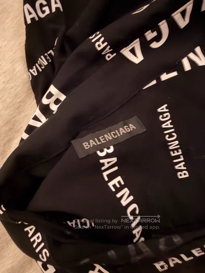 Balenciaga Balenciaga Letter Printed Long Sleeve Shirt Size XS / US 0-2 / IT 36-38 - 3 Thumbnail