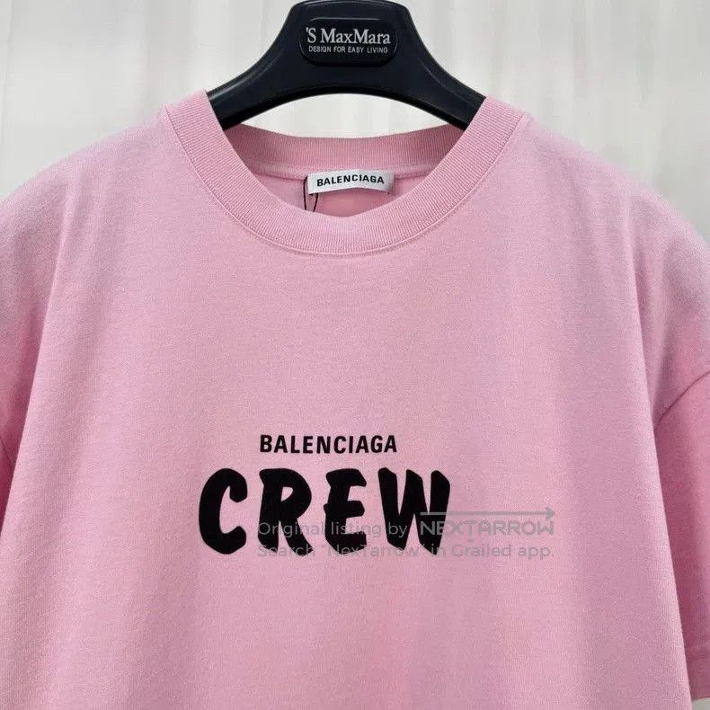 Balenciaga Balenciaga CREW Print Short Sleeve T. Size US S / EU 44-46 / 1 - 3 Thumbnail