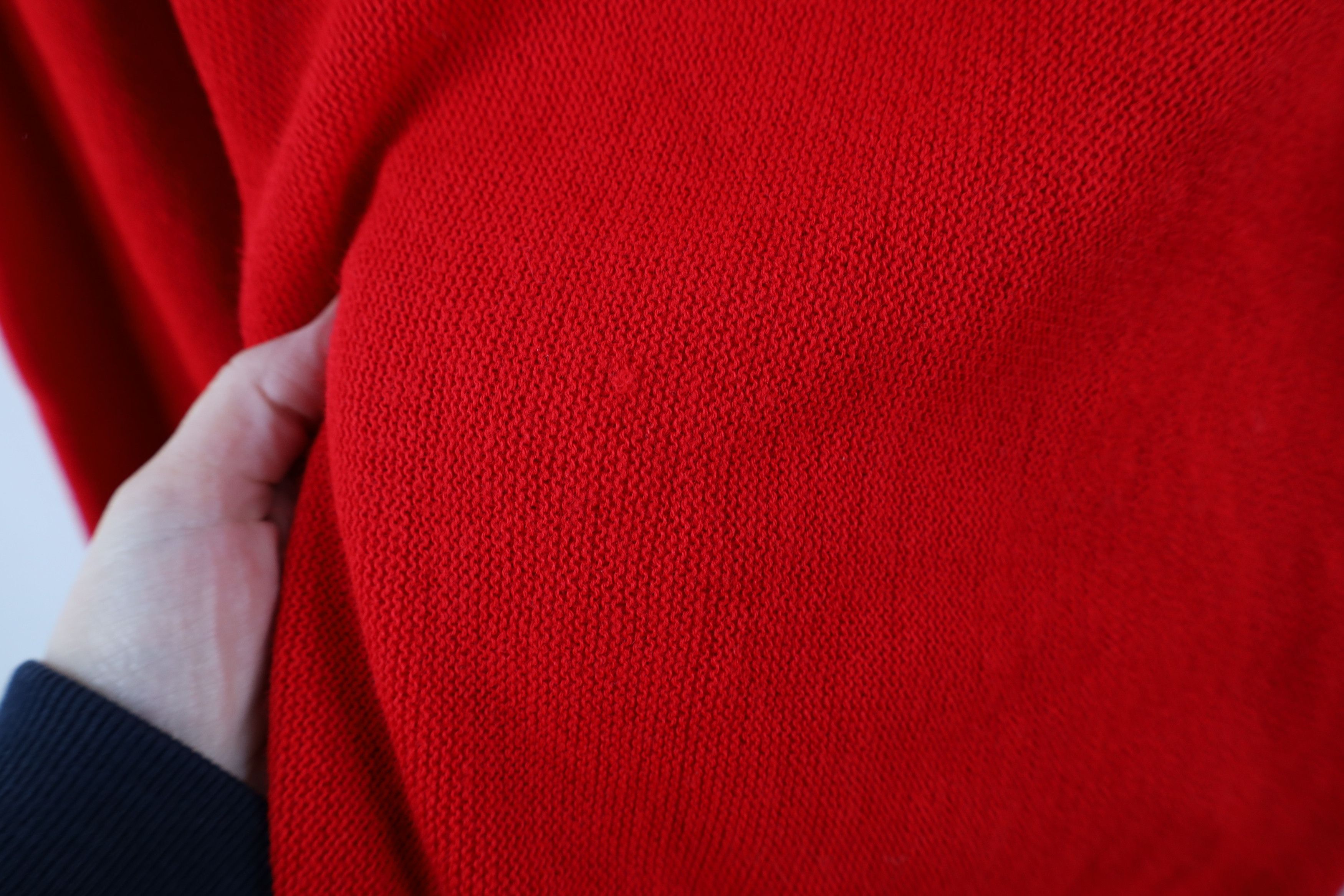 Vintage Deadstock Vintage 70s 80s Streetwear V-Neck Sweater Red USA Size US M / EU 48-50 / 2 - 6 Thumbnail